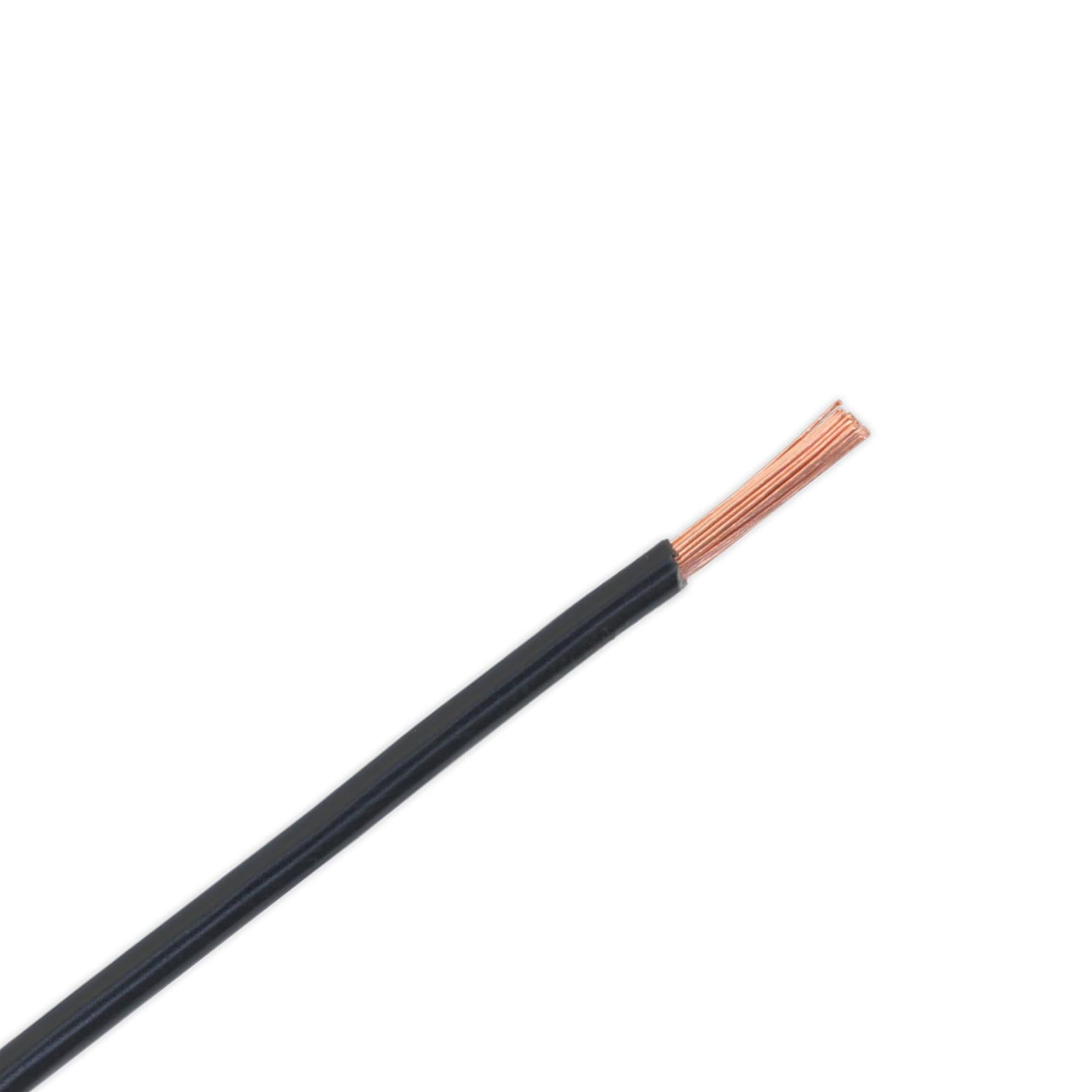 Sealey 3mm² 44/0.30mm 30m Automotive Electrical Car Van Cable Black