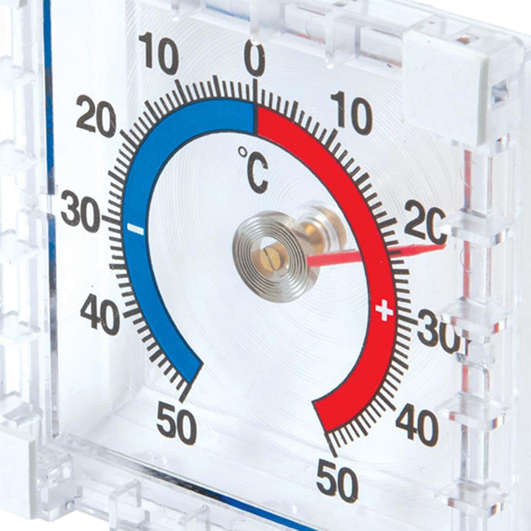 Indoor/Outdoor Stick-On Thermometer -50° To +50°C For Indoor And Outdoor Use