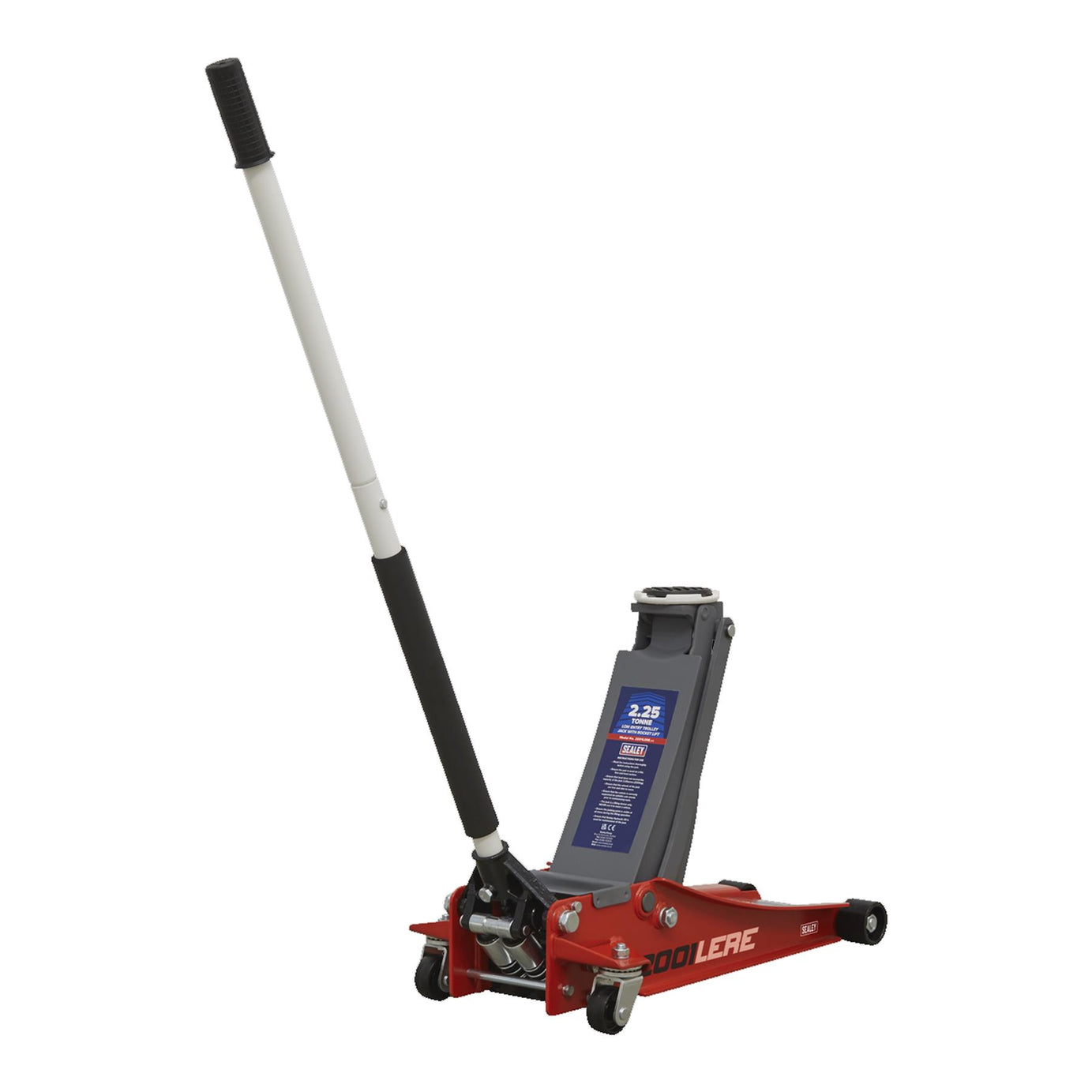 Sealey Trolley Jack 2.25 Tonne Low Profile Rocket Lift Red