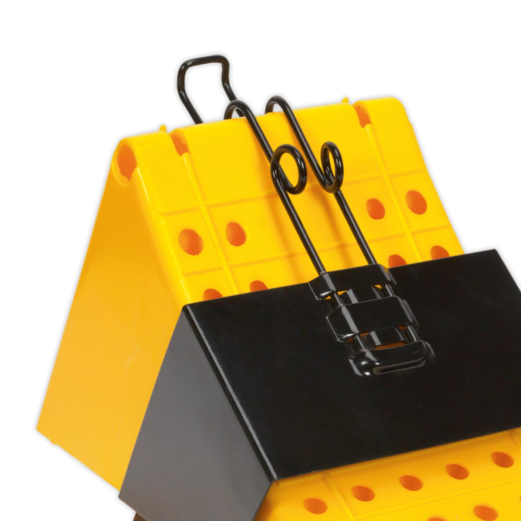Sealey Wheel Chock with Bracket Single - Commercial