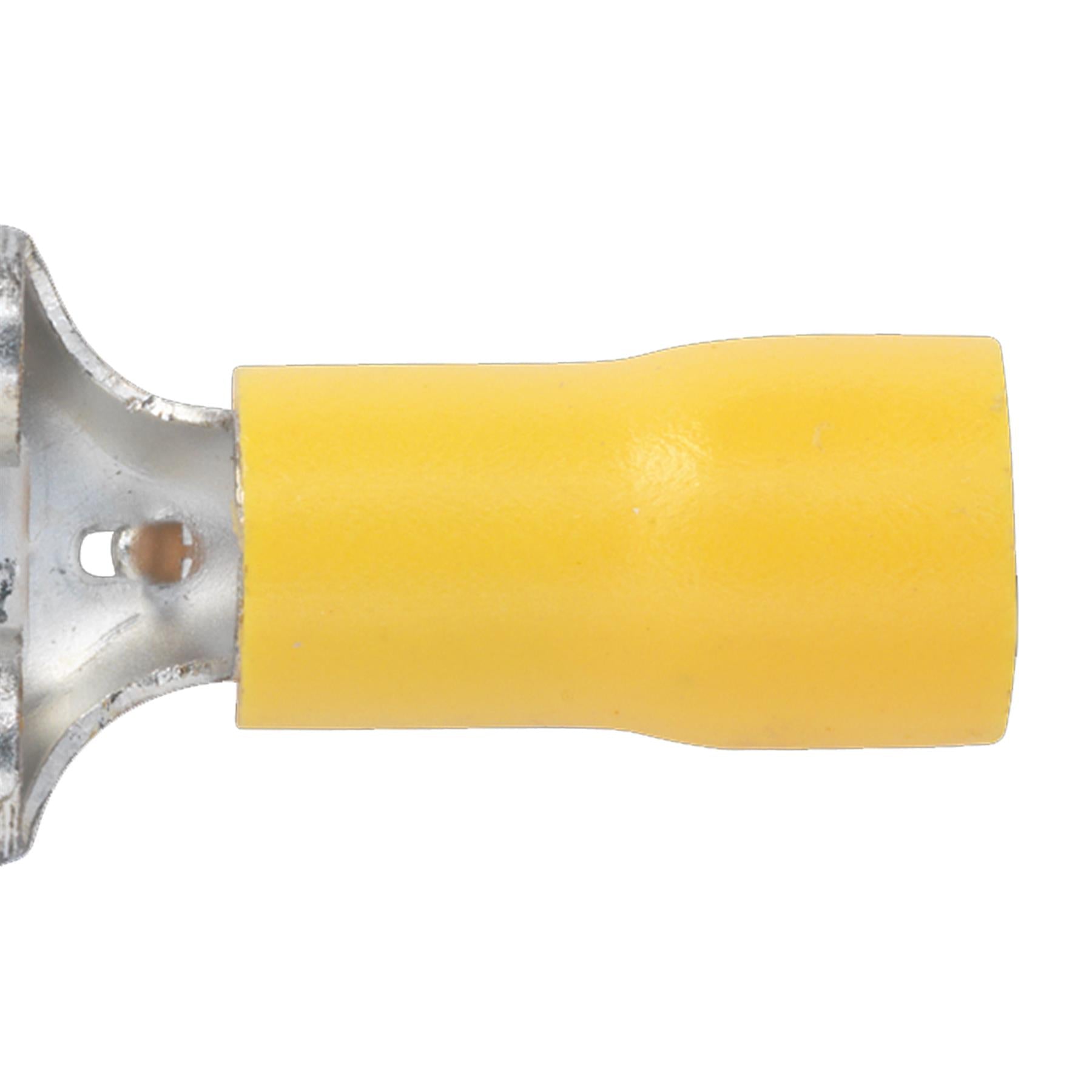Push-On Terminal 9.5mm Female Yellow Pack of 100 Sealey