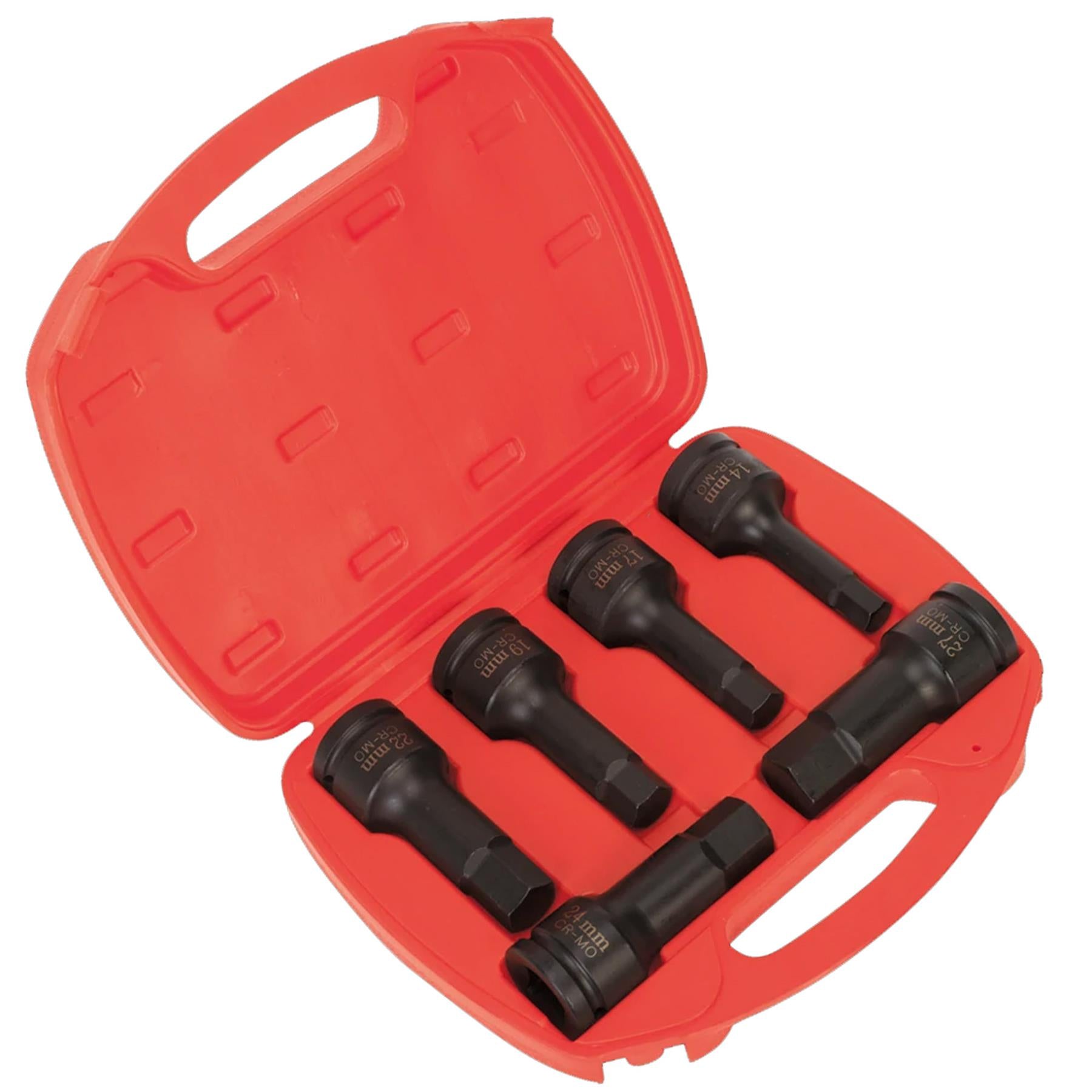 Sealey Impact Hex Socket Bit Set 6pc 3/4"Sq Drive