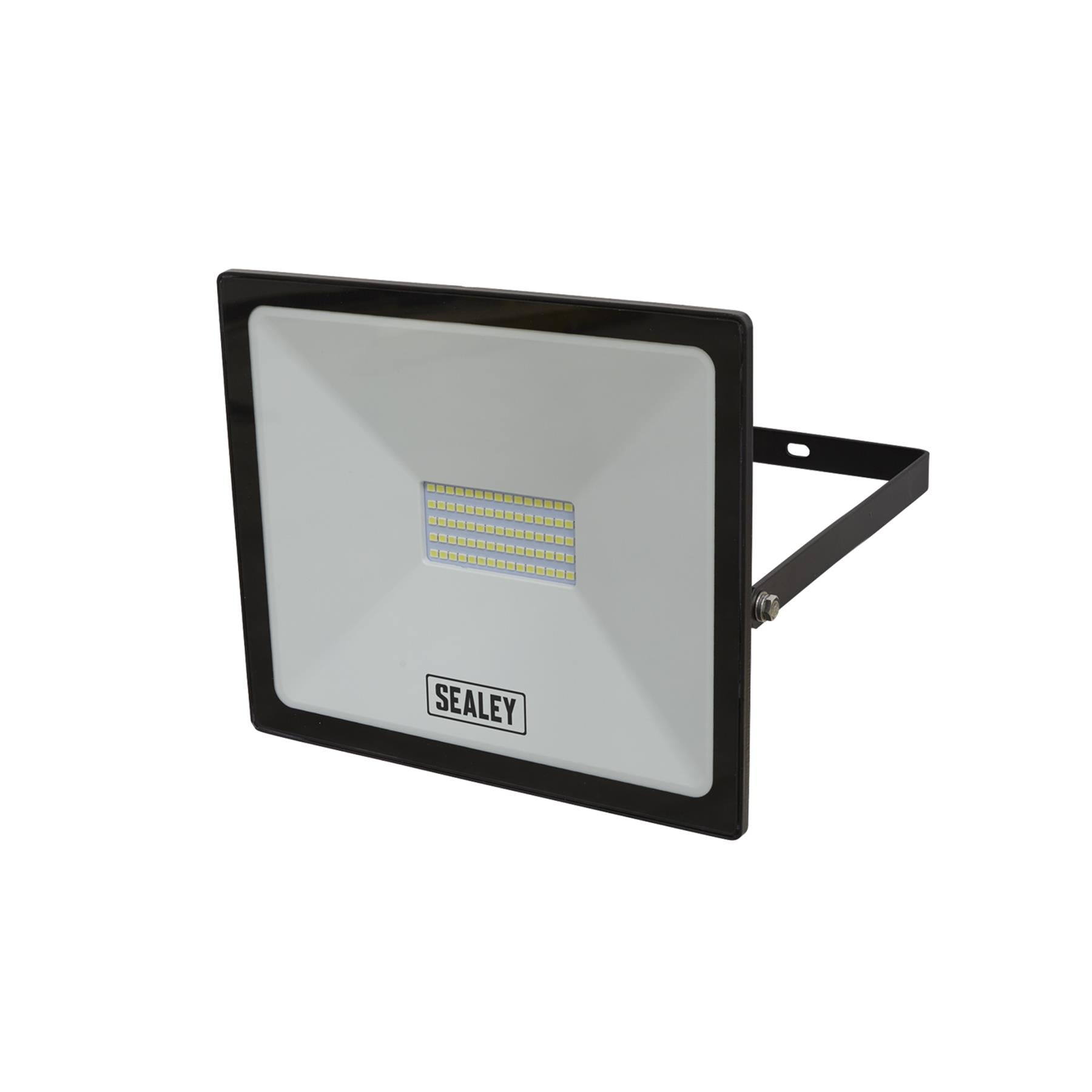 Sealey Extra Slim Floodlight with Wall Bracket 50W SMD LED 230V