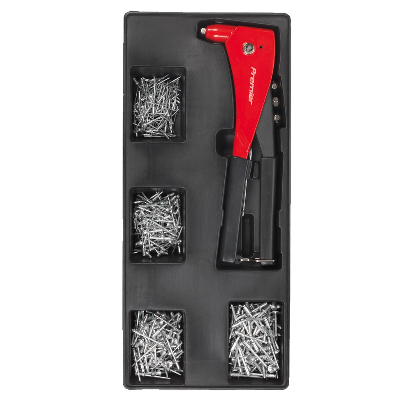 Sealey Tool Tray with Riveter & 400 Assorted Rivet Set