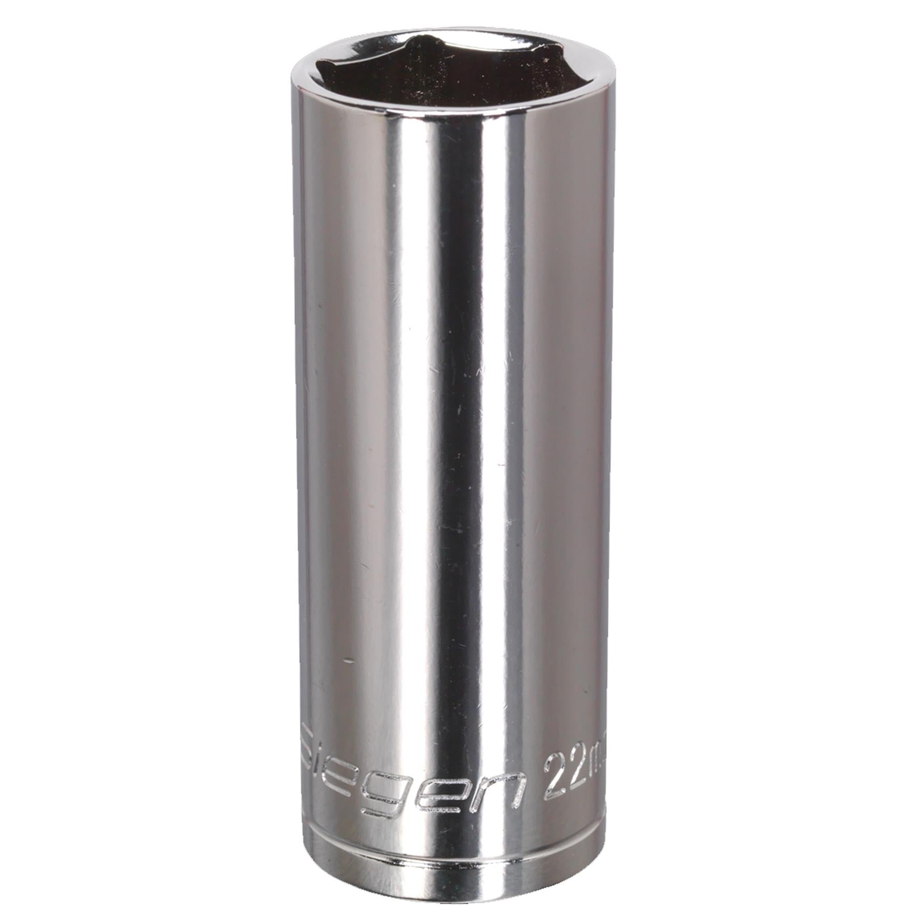 Sealey WallDrive Socket 22mm Deep 1/2"Sq Drive