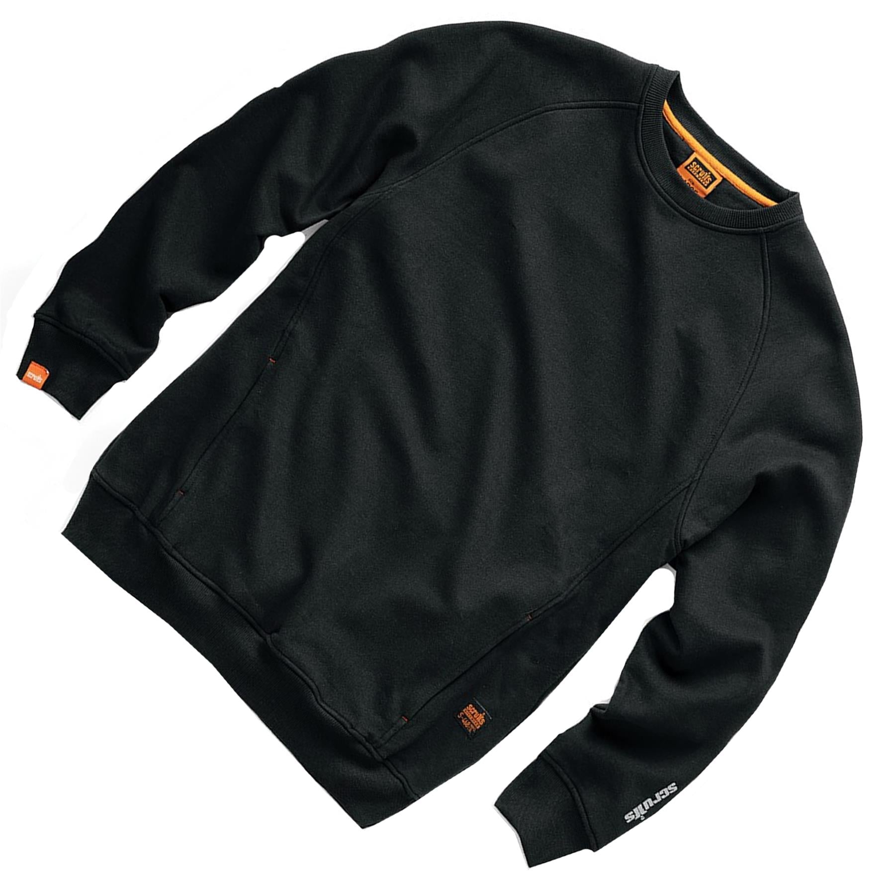Scruffs Eco Worker Shirt Mens Work Sweatshirt Black XXL