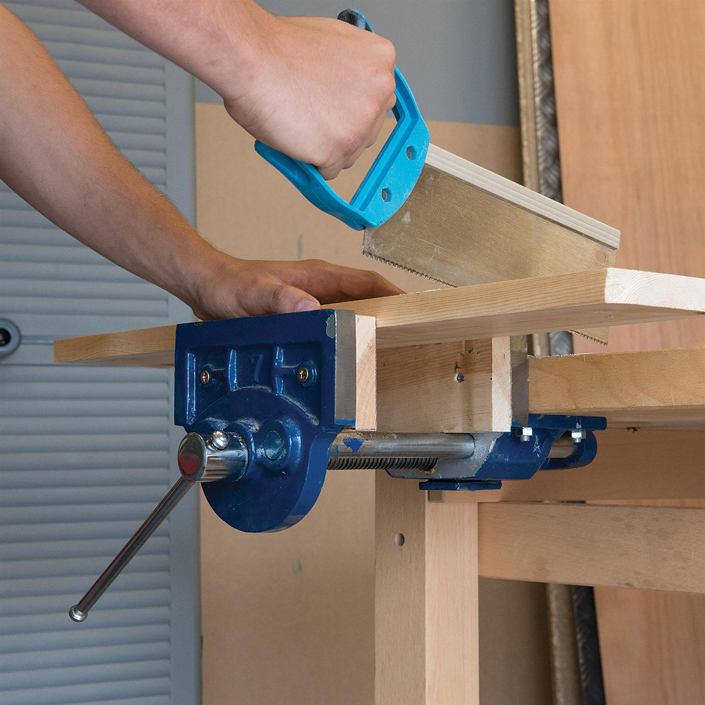 Woodworkers Vice 9.5Kg 180mm Accurately Designed Steel Slides Tough Cast