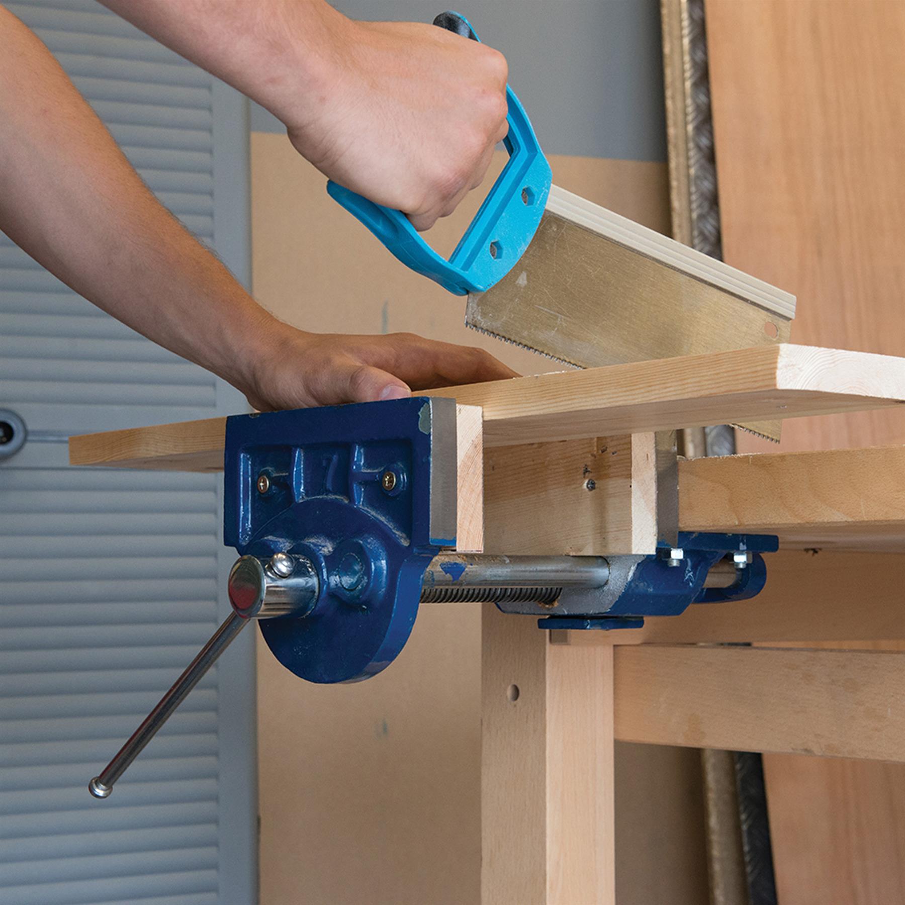 Woodworkers Vice 9.5Kg 180mm Accurately Designed Steel Slides Tough Cast