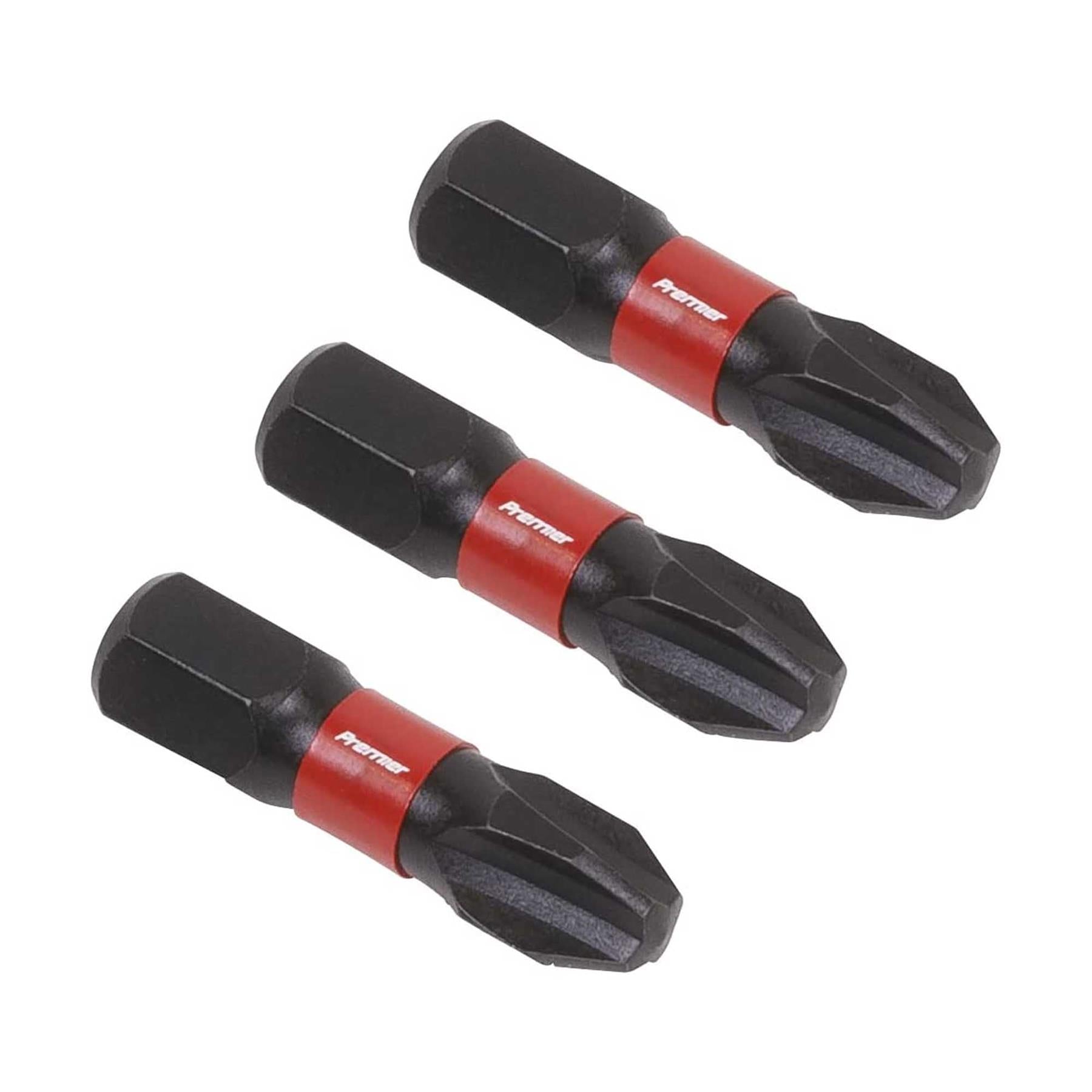 Phillips #3 Impact Power Tool Bits 25mm - 3pc