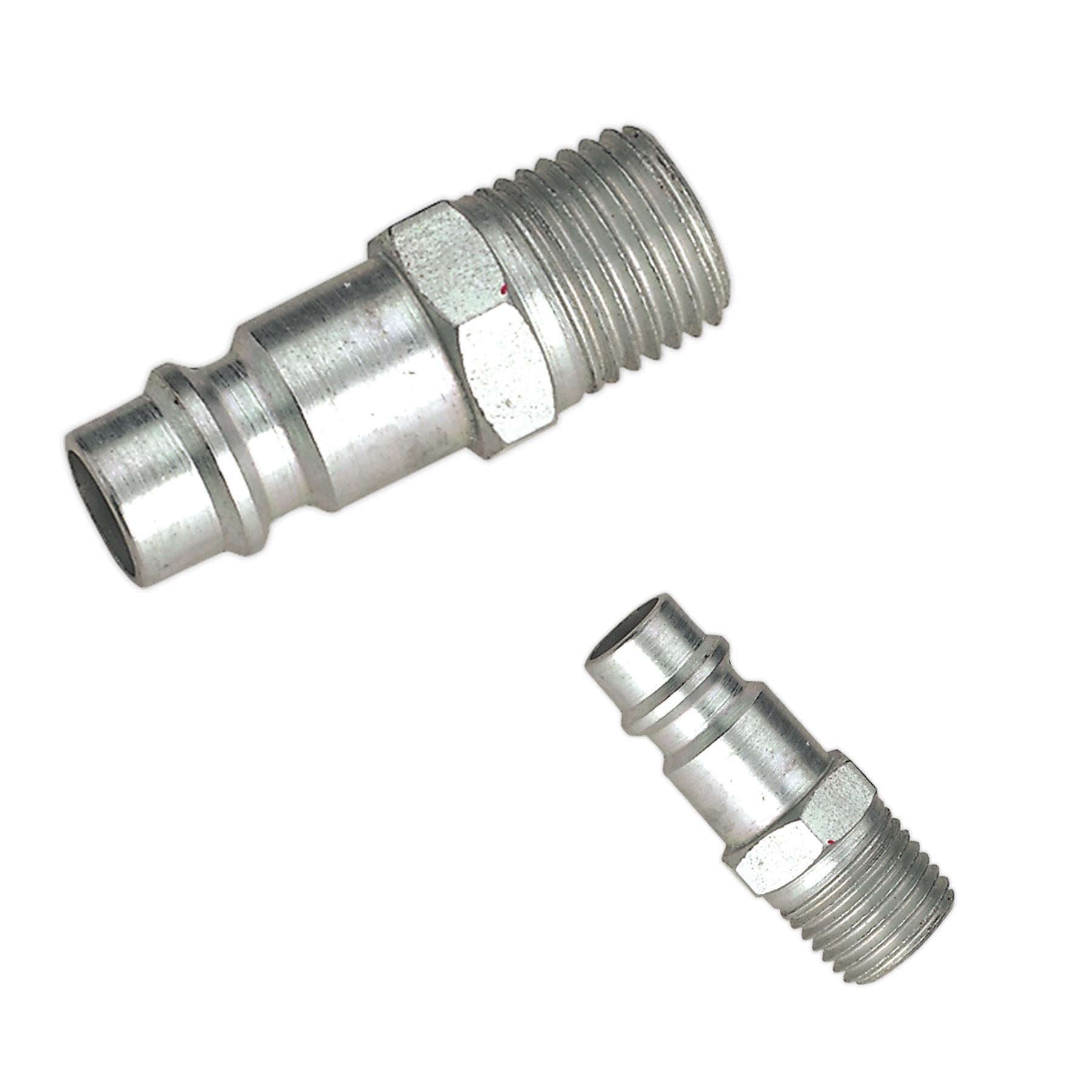 Sealey Screwed Adaptor Male 1/4"BSPT Pack of 2