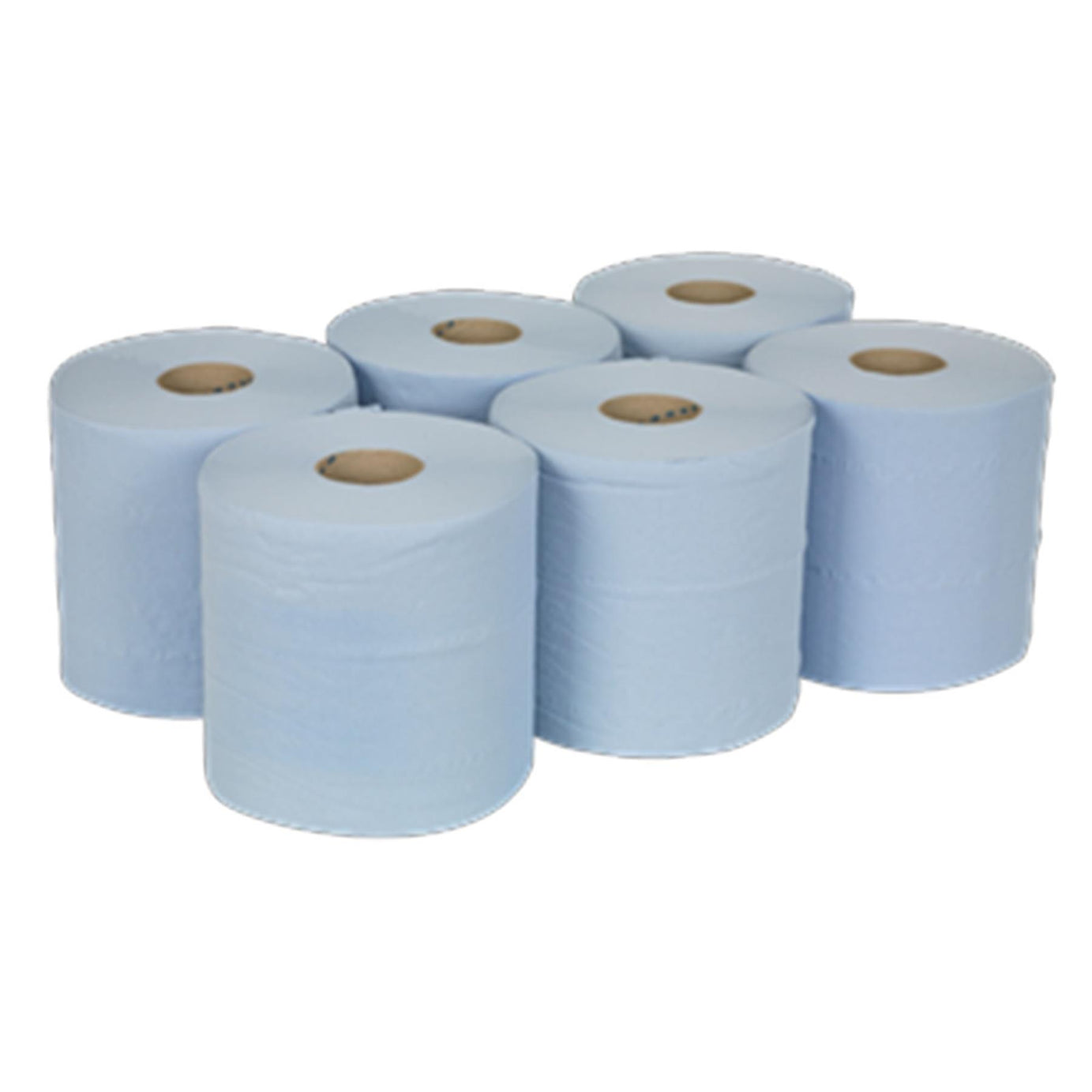 Sealey Paper Roll Blue 2-Ply Embossed 150m Pack of 6