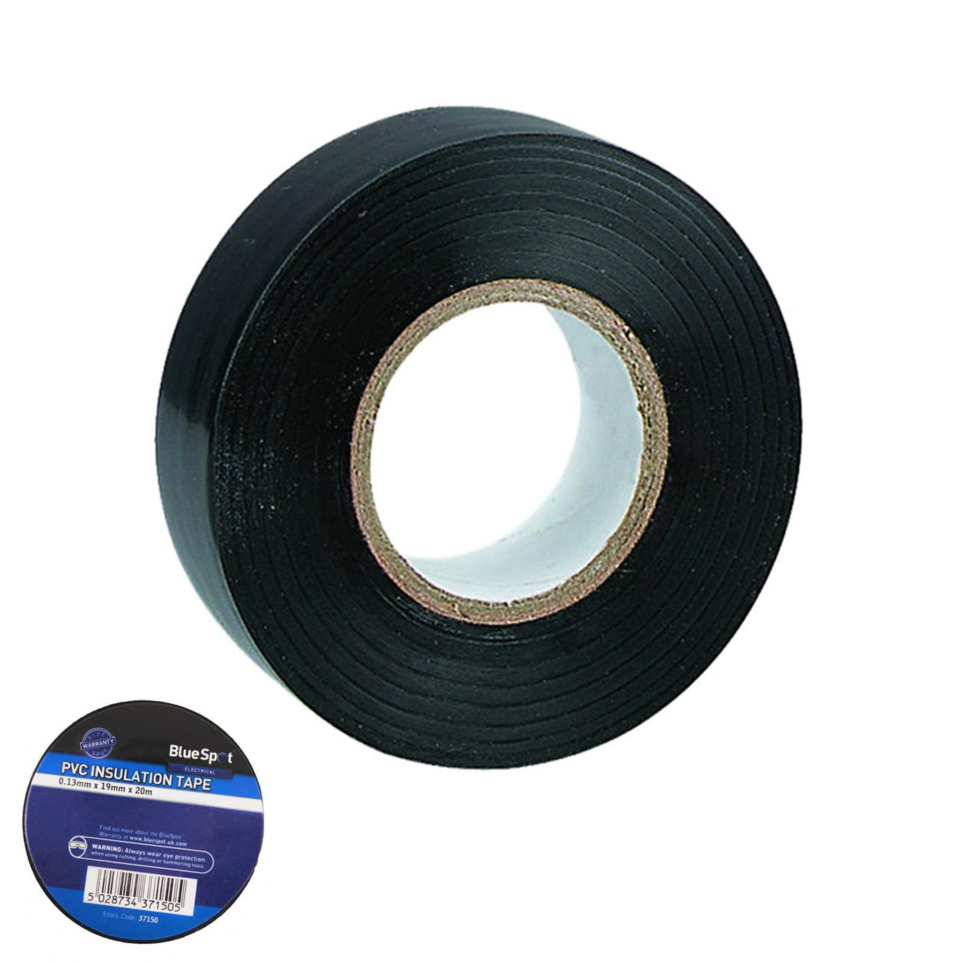 BlueSpot Electrical Pvc Insulation Insulating Tape Flame Retardant Rolls 20m x19mm