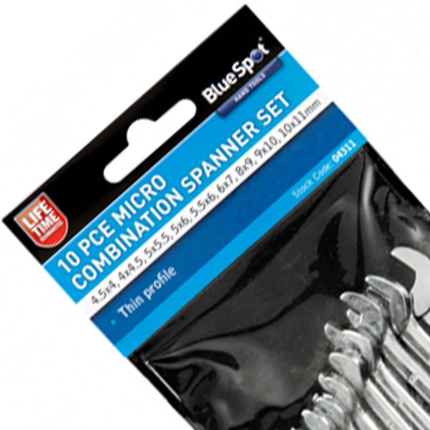 BlueSpot 10 Pce Micro Combination Spanner Set 4-11mm Cars Models