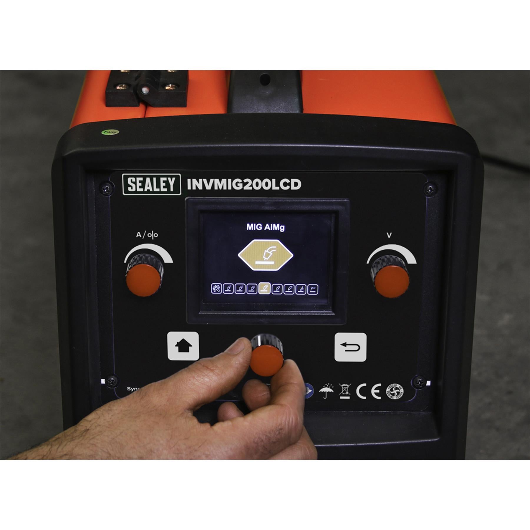 Sealey Inverter Welder MIG, TIG & MMA 200A with LCD Screen