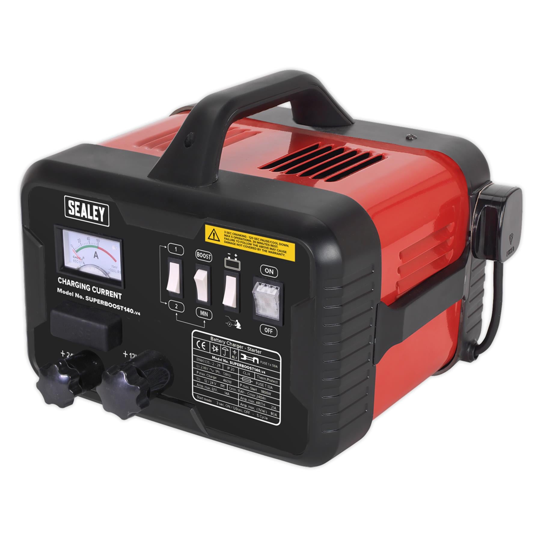 Sealey Starter/Charger 140/21A 12/24V 230V