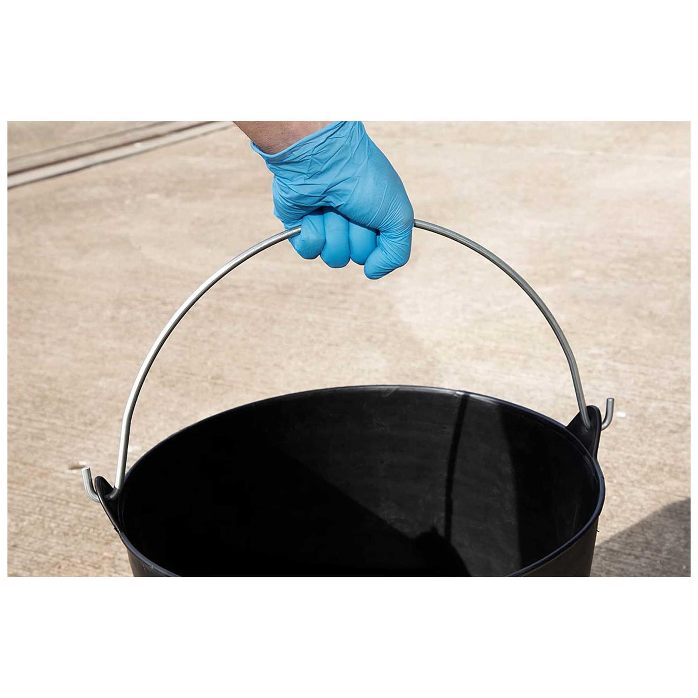 Sealey Heavy-Duty Flexi Tub 26L with Metal Handle - Black