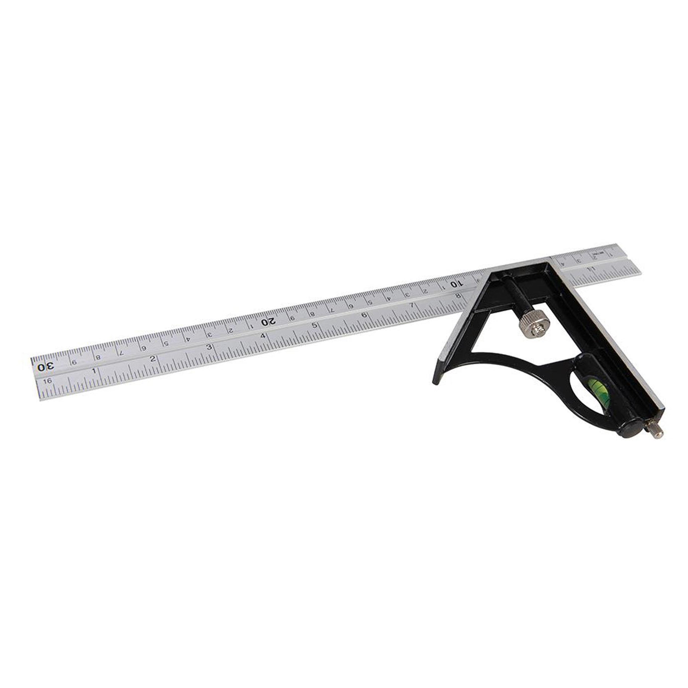 Combination Square With Built-In Spirit Level Imperial & Metric Graduation 300mm