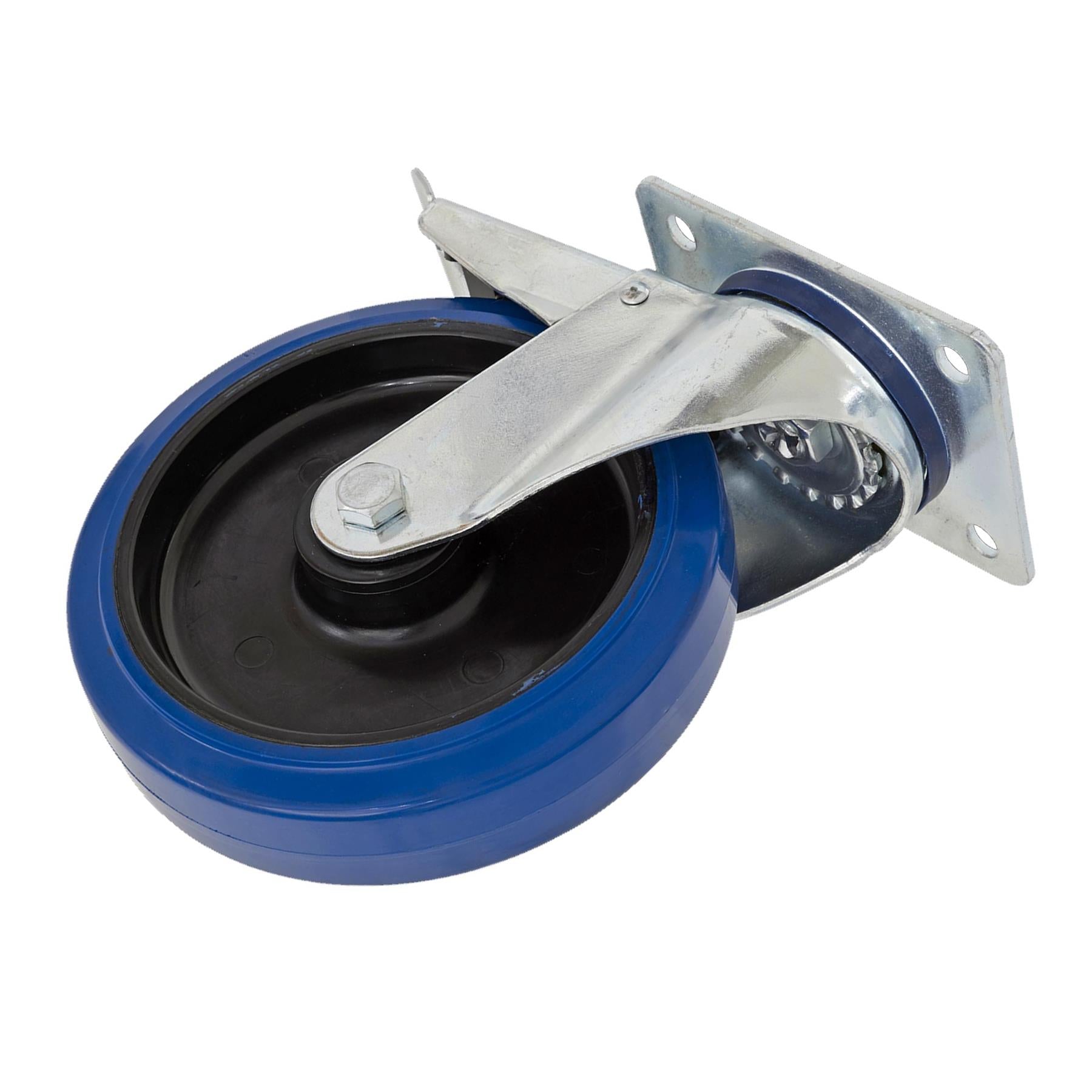 Sealey Heavy-Duty Rub Swivel Castor Wheel with Total Lock 125mm