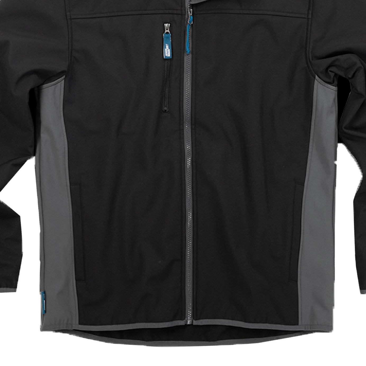 Tough Grit 2-tone Softshell Trade Tech Windproof Jacket Black/Charcoal M