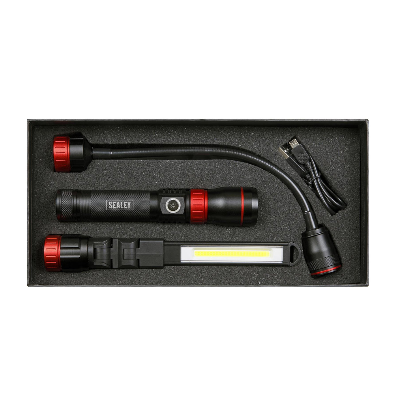 Sealey Interchangeable 3-In-1 COB LED Inspection Light Rechargeable