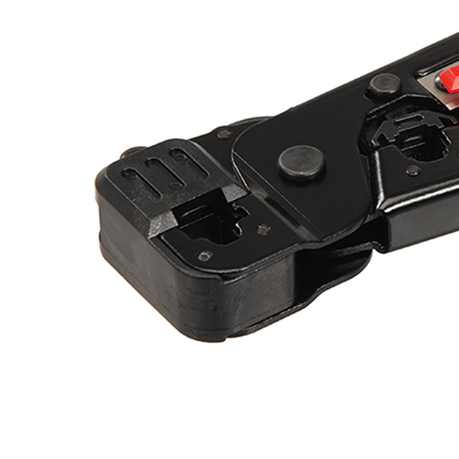 Telecoms Crimping Tool - 8P8C / 6P6C Features Wire Cutter/Stripper & Locking Pin