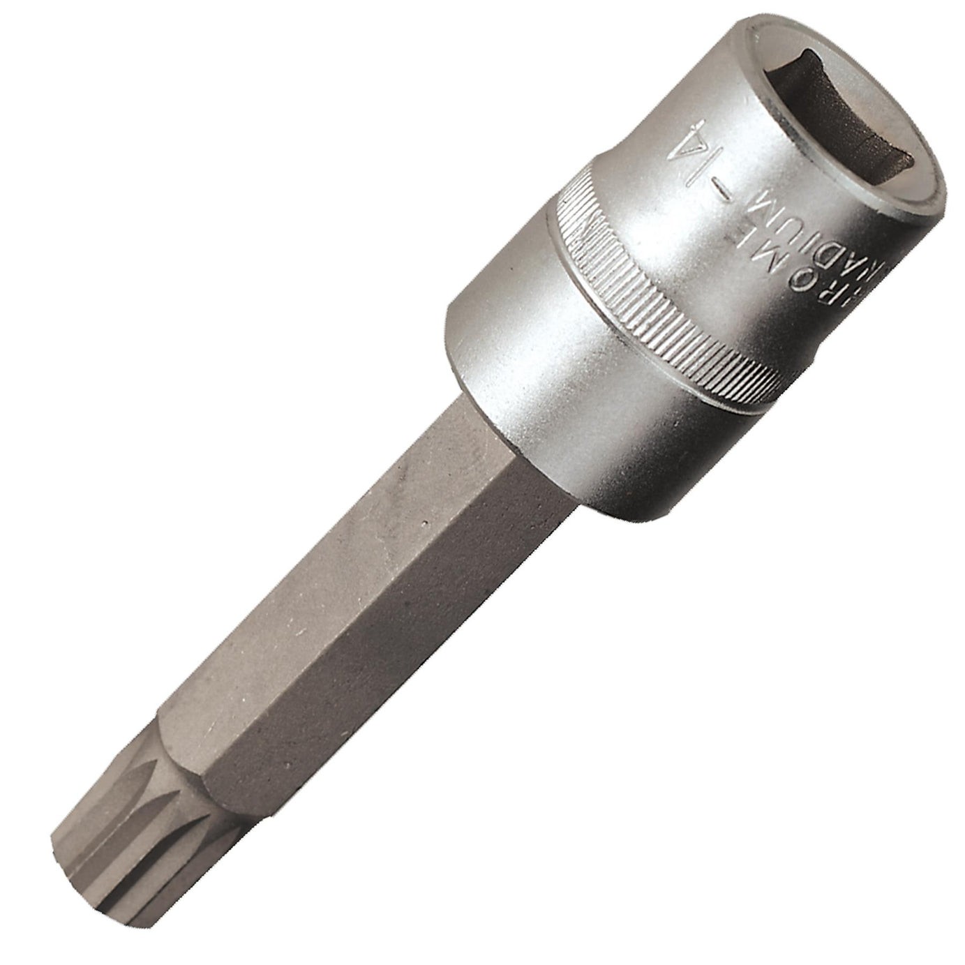 Sealey Spline Socket Bit M14 Long 1/2"Sq Drive