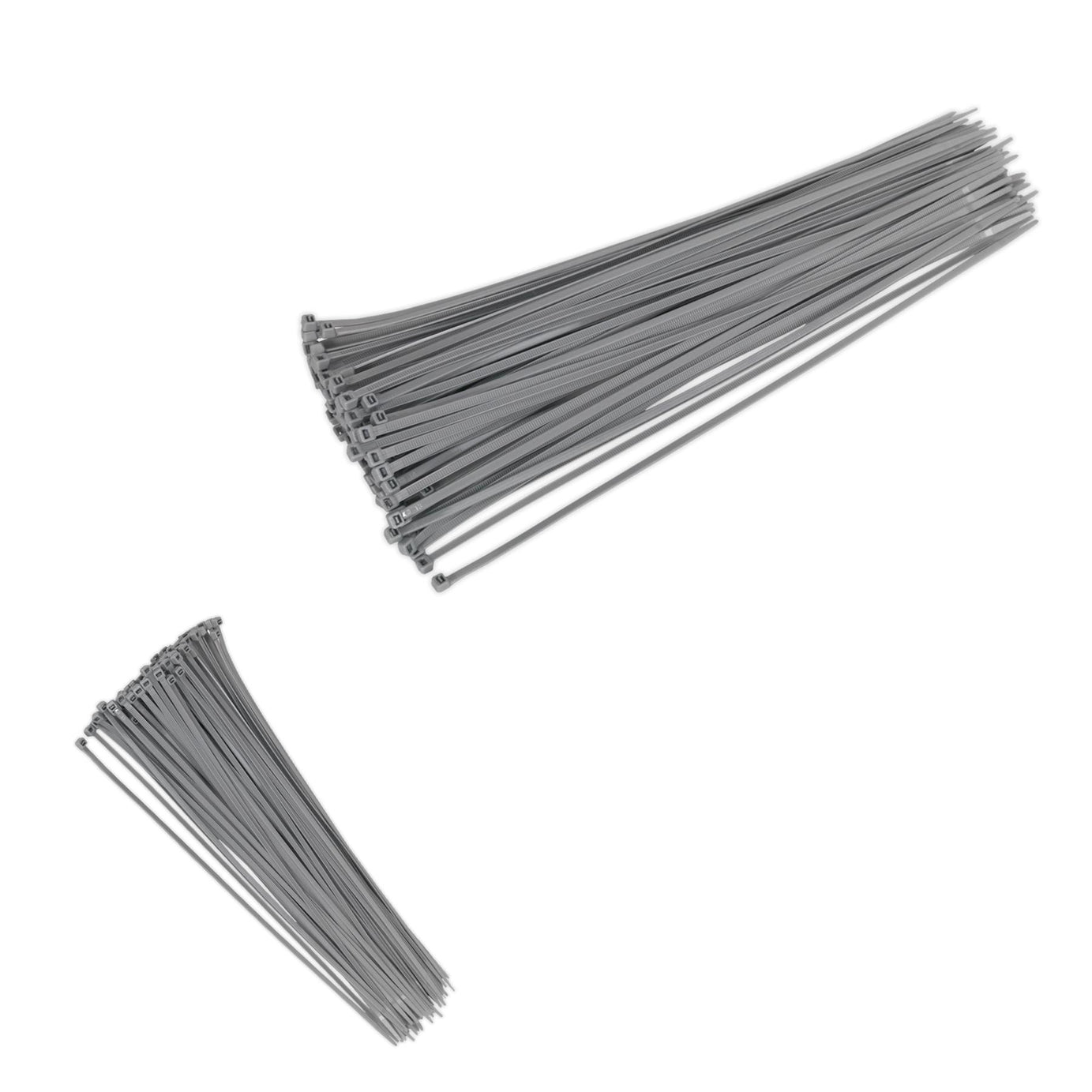 Sealey Cable Tie 380 x 4.4mm Silver Pack of 100