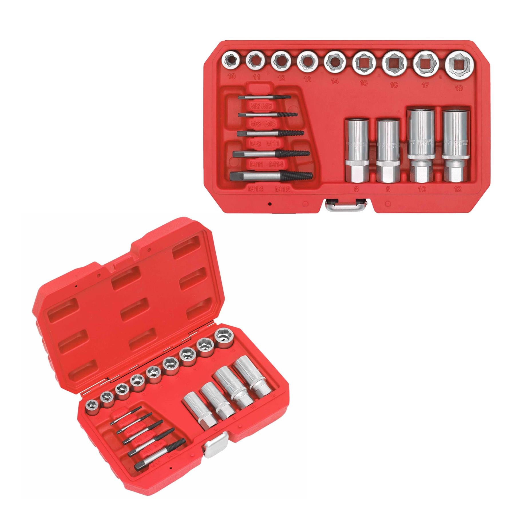 Sealey Bolt, Stud & Screw Extractor Set 18pc