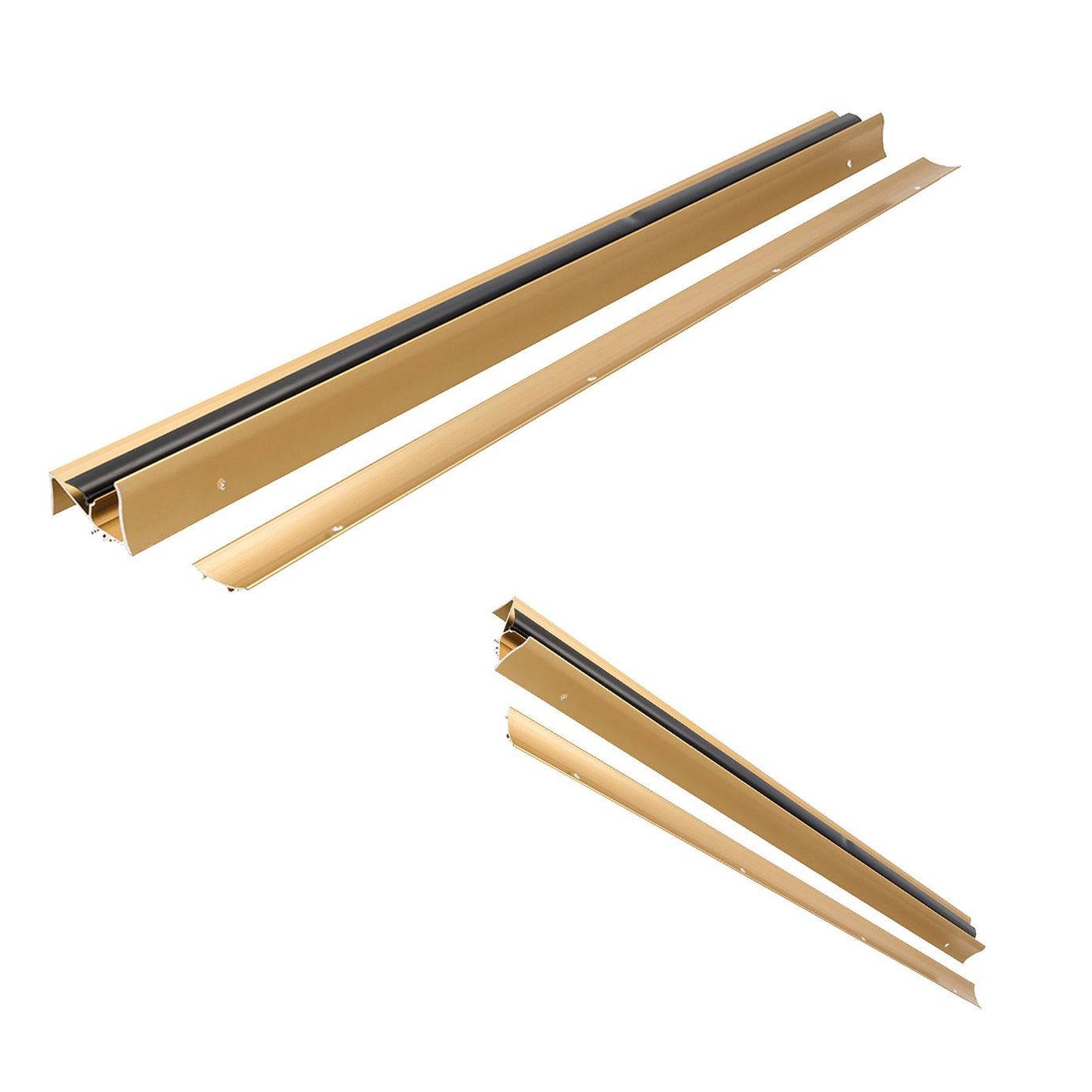 Superseal Threshold Sill Rubber Rain Draught Excluder Door Seal-Gold
