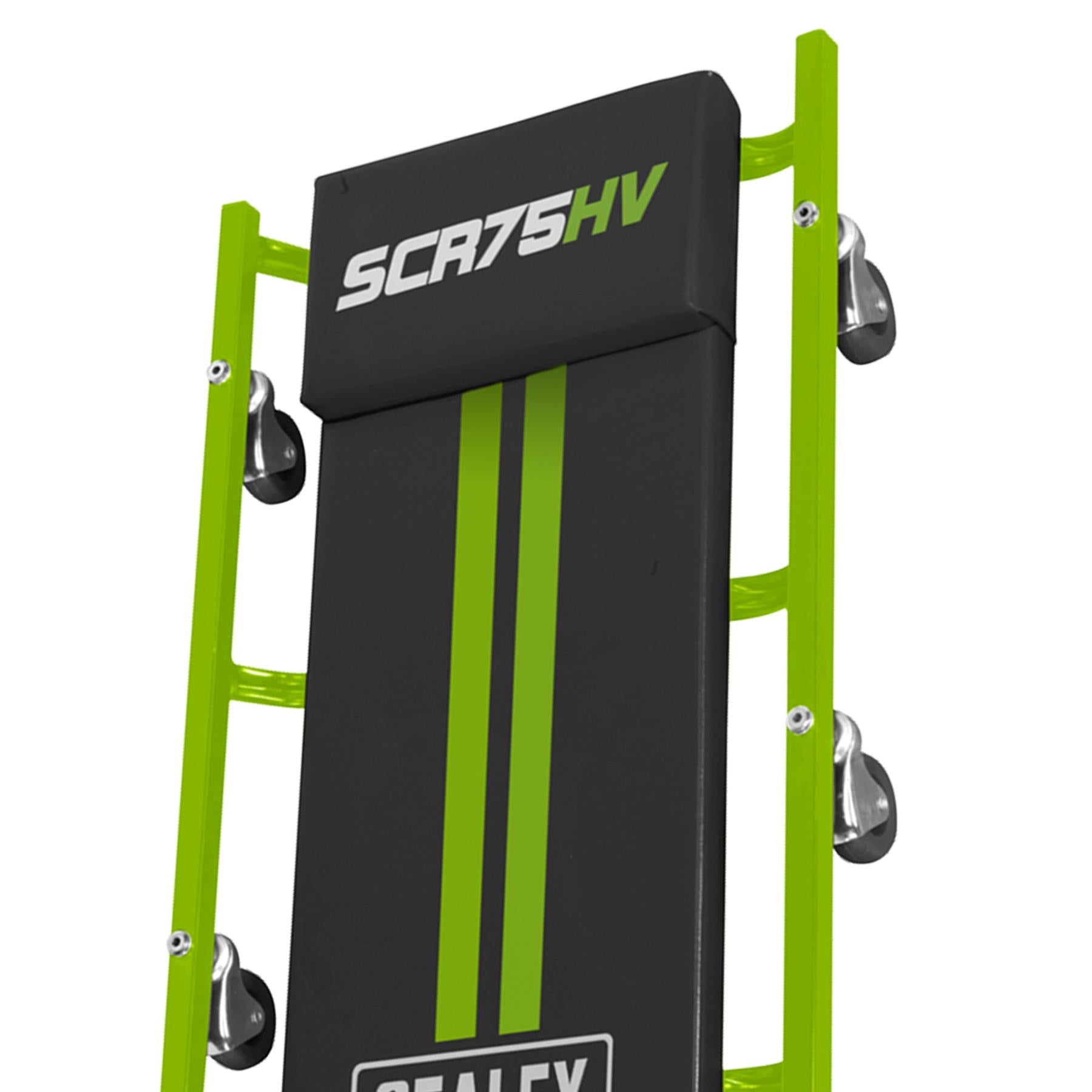 Sealey 36" American-Style Creeper Steel Frame & 6 Wheels - Hi-Vis