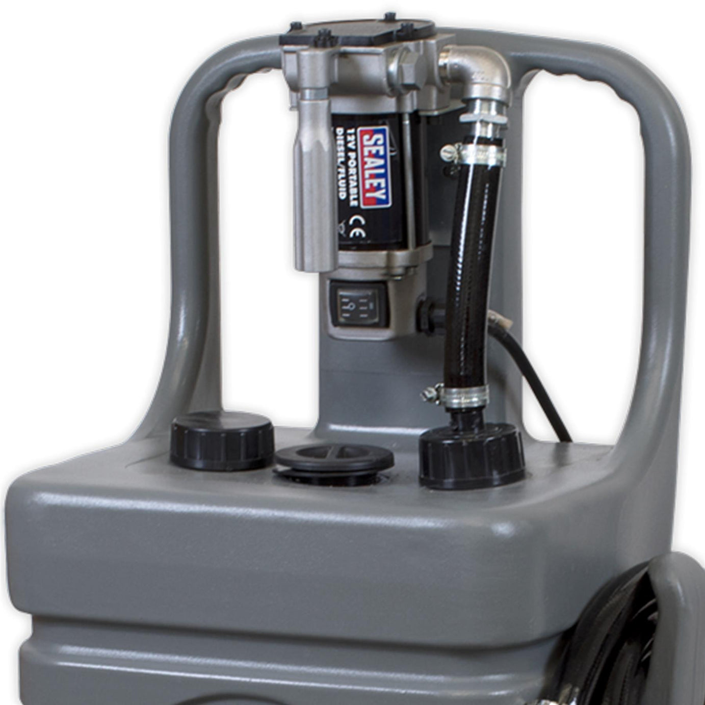 Sealey Mobile Dispensing Tank 55L with Diesel Pump - Grey