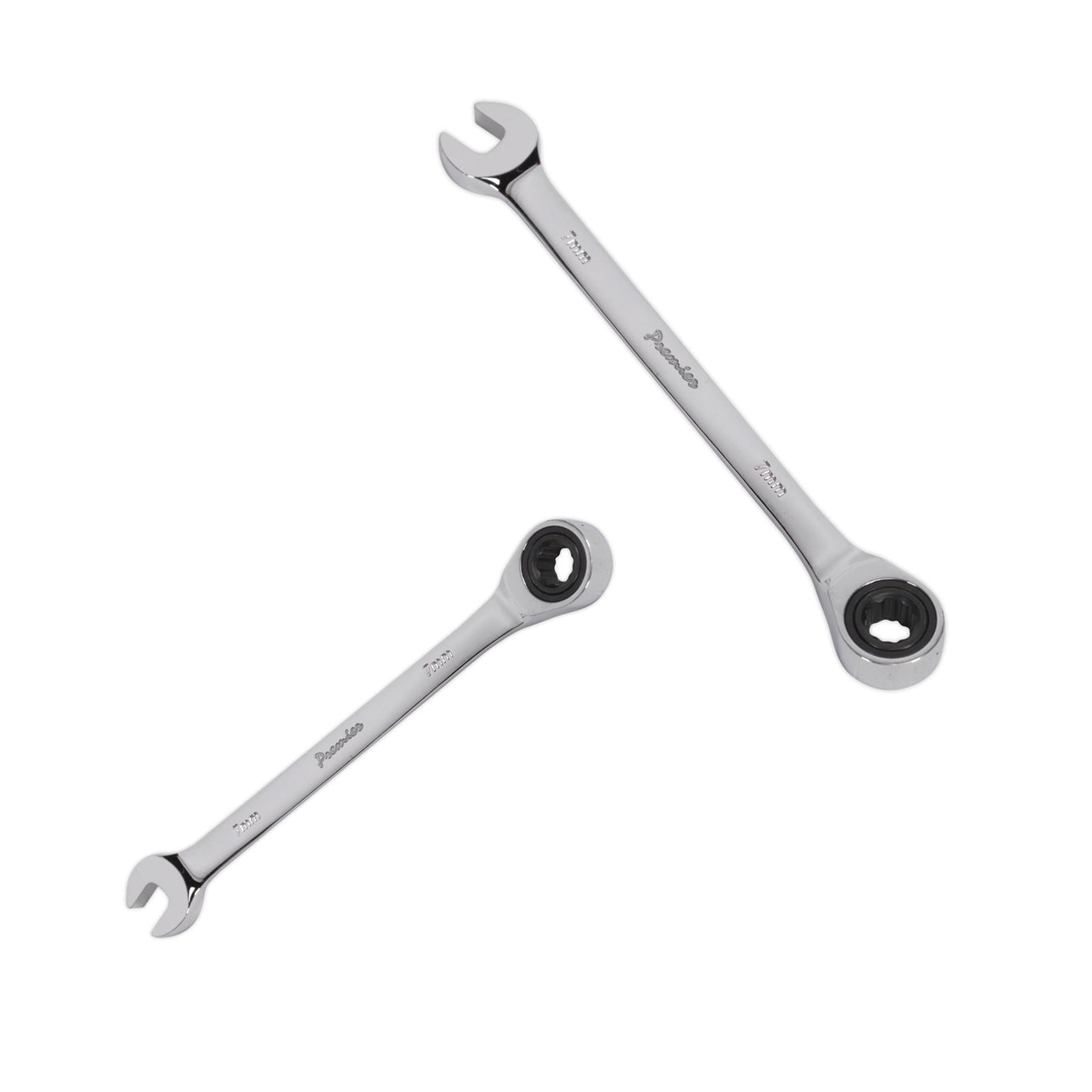 Sealey Ratchet Combination Spanner 7mm Chrome Vanadium Steel