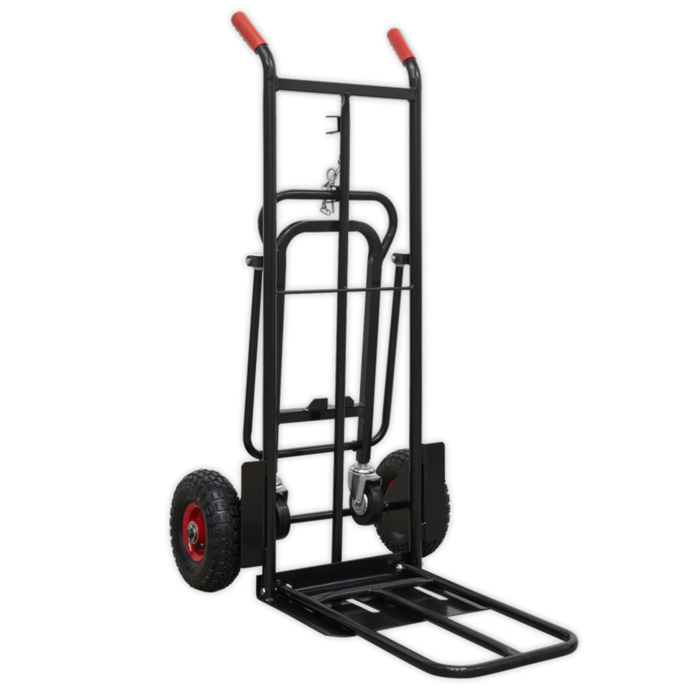 Sealey Heavy-Duty 3-in-1 Sack Truck with PU Tyres 300kg Capacity