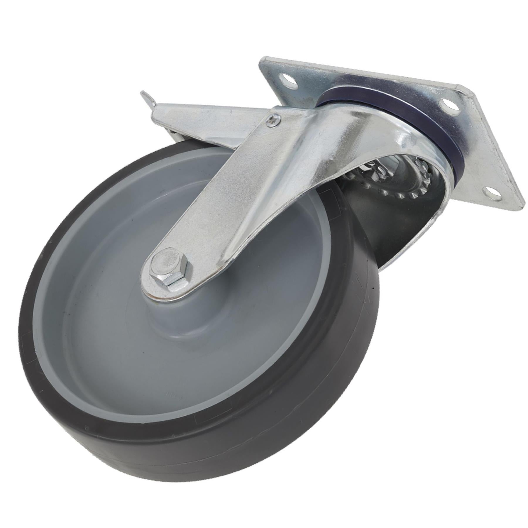 Sealey Medium-Duty Swivel Castor Wheel with Total Lock 75mm