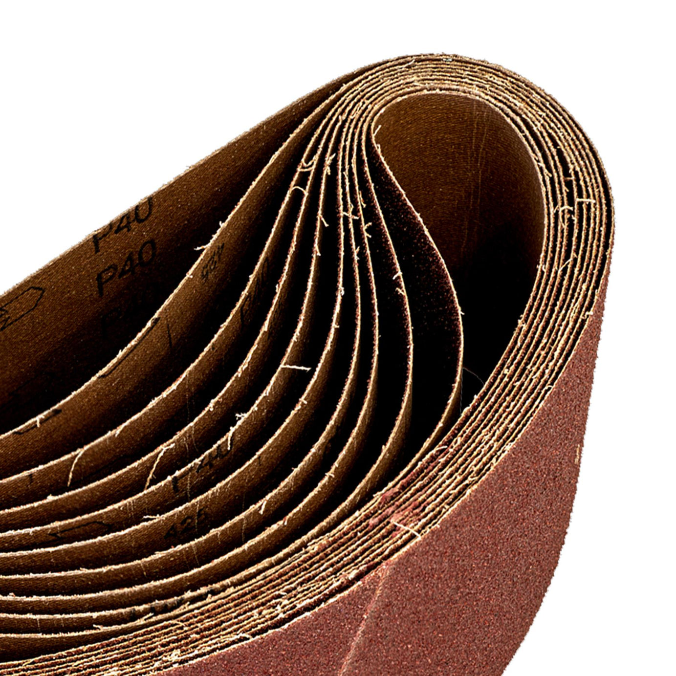 Sanding Belt 100 x 620mm 40Grit - Pack of 10.Aluminium oxide resin bonded Sealey