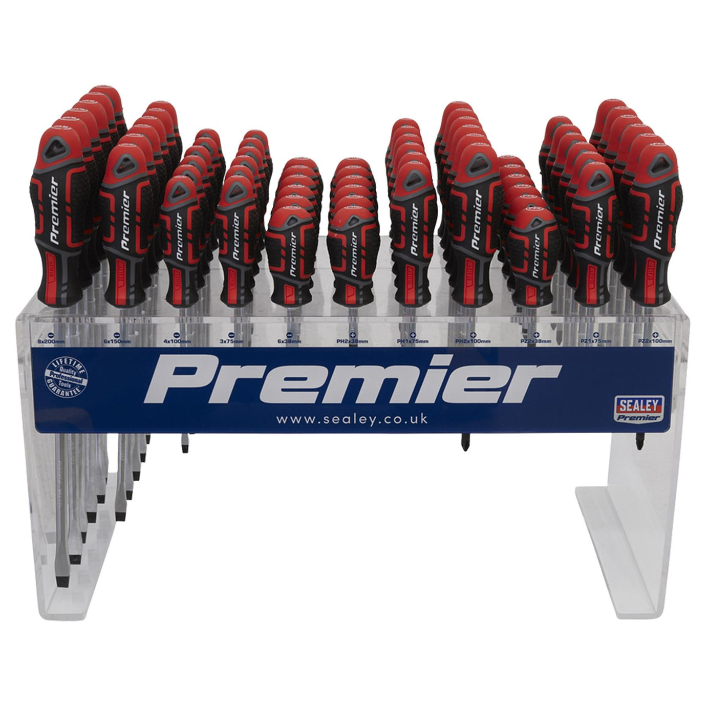 Sealey Individual Screwdrivers GripMAX 66pc Countertop Display
