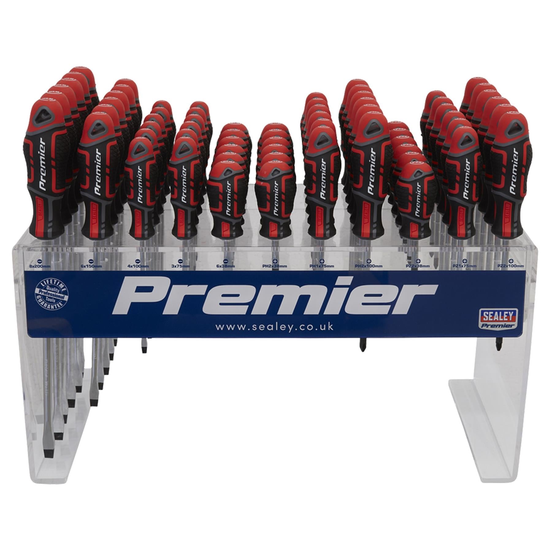 Sealey Individual Screwdrivers GripMAX 66pc Countertop Display