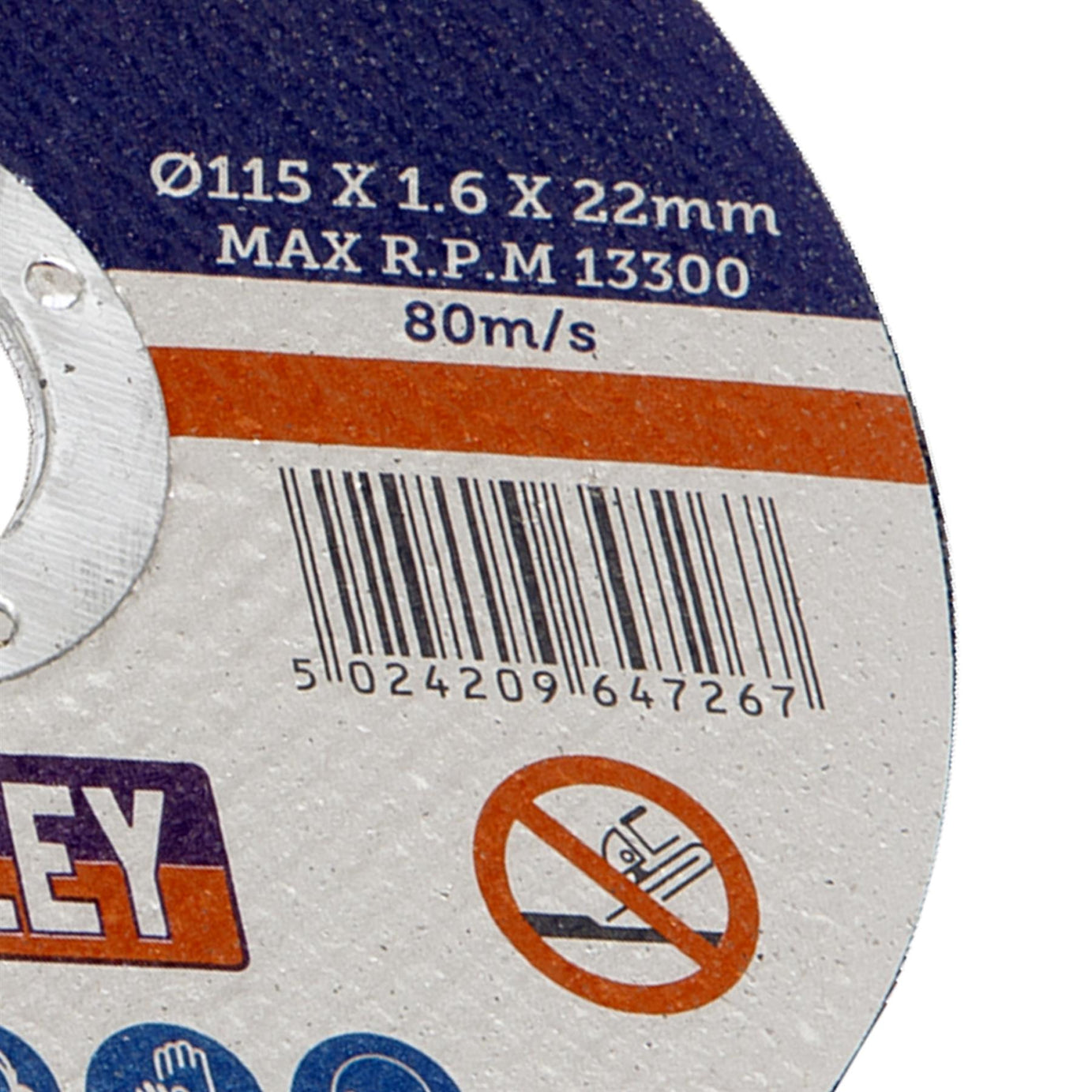 Sealey Cutting Disc 115 x 1.6mm 22mm Bore PTC/115CT