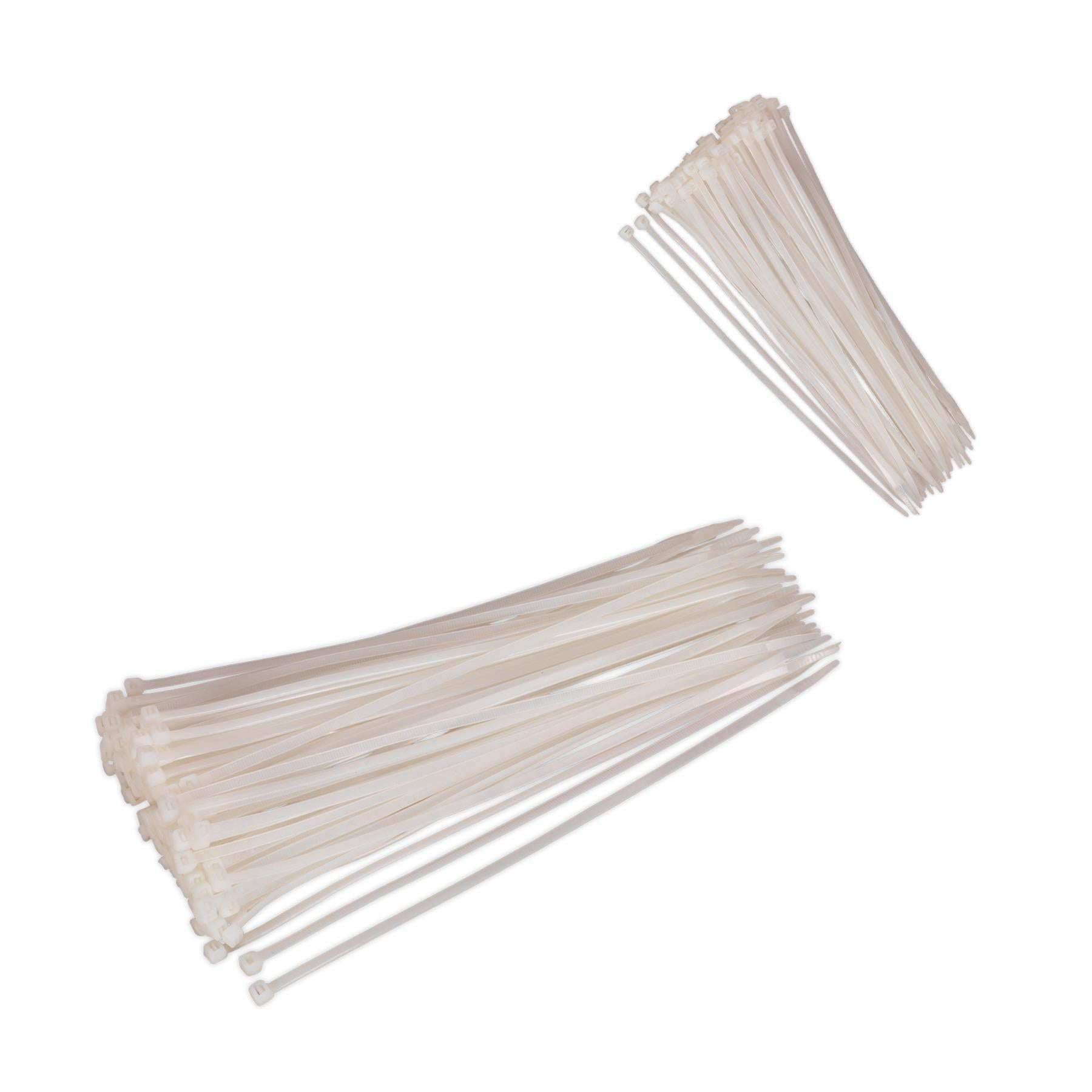 Sealey Cable Tie 300 x 4.8mm White Pack of 100