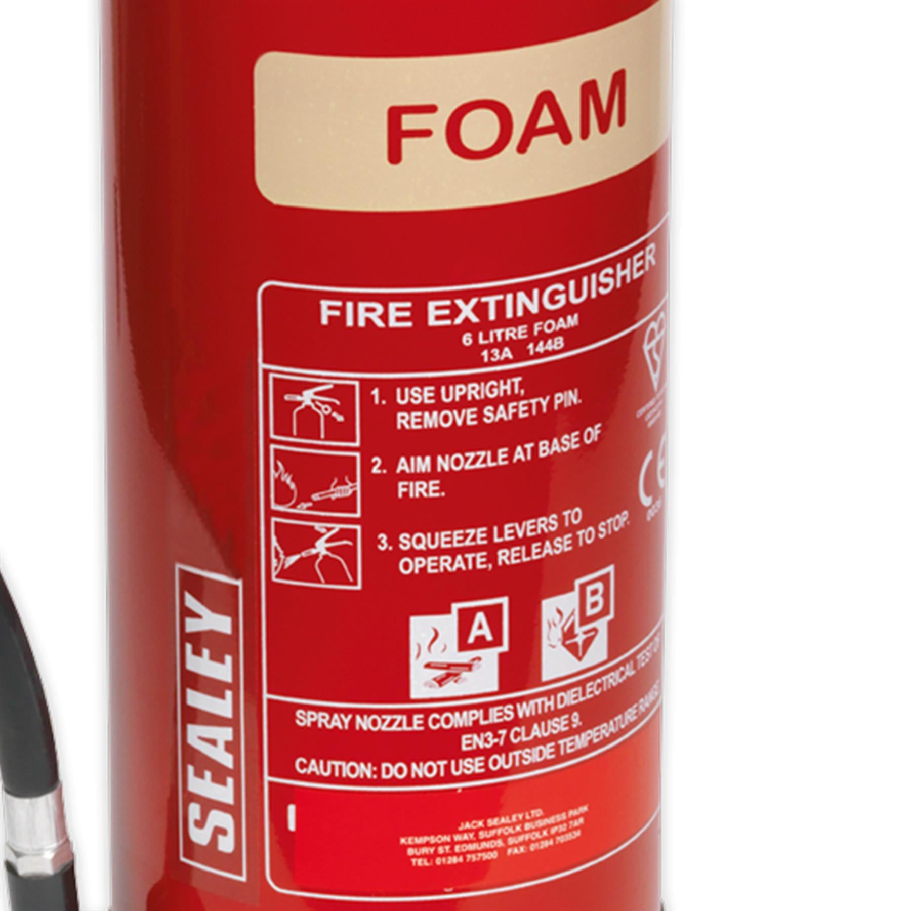 Sealey Fire Extinguisher 6L Foam