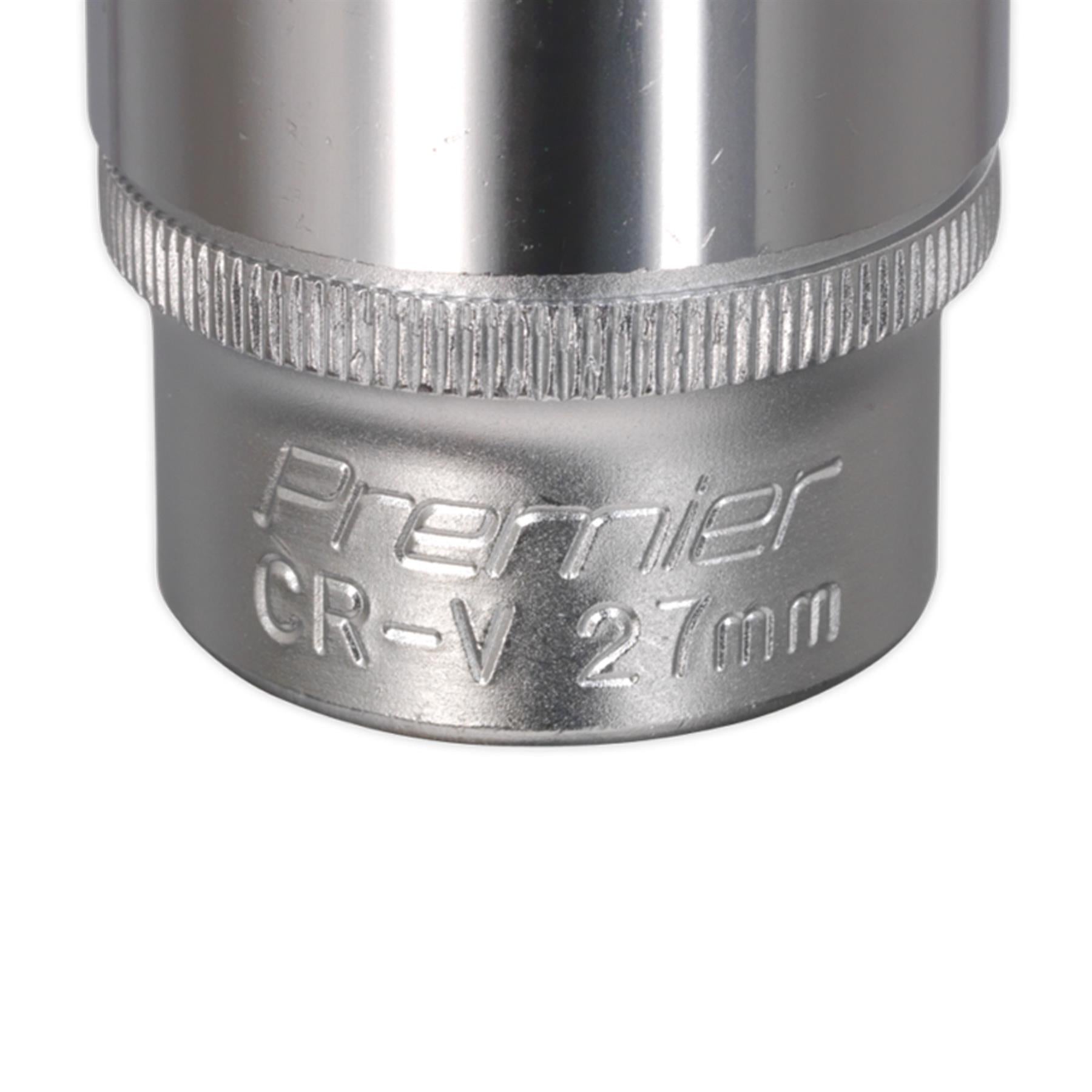 Sealey WallDrive Socket 27mm 1/2"Sq Drive