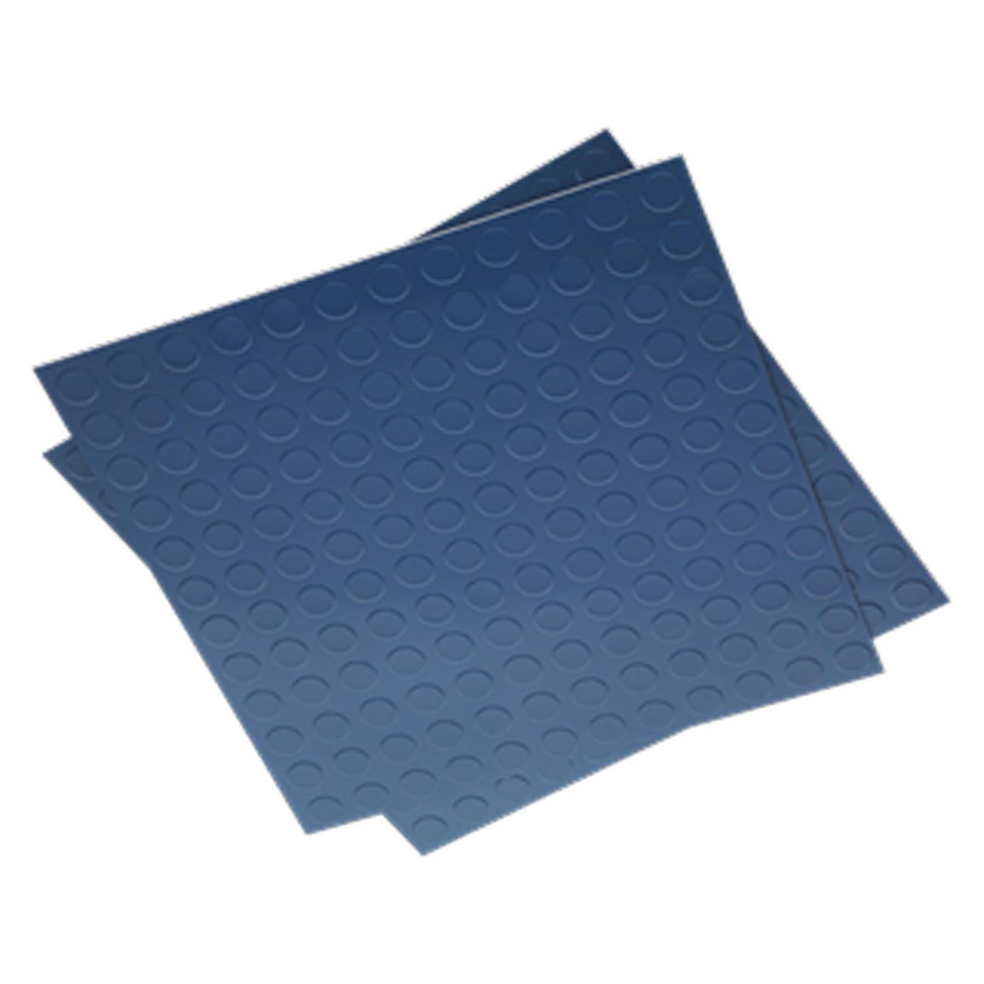 Sealey Vinyl Floor Tile Peel & Stick Backing - Blue Coin Pk of 16