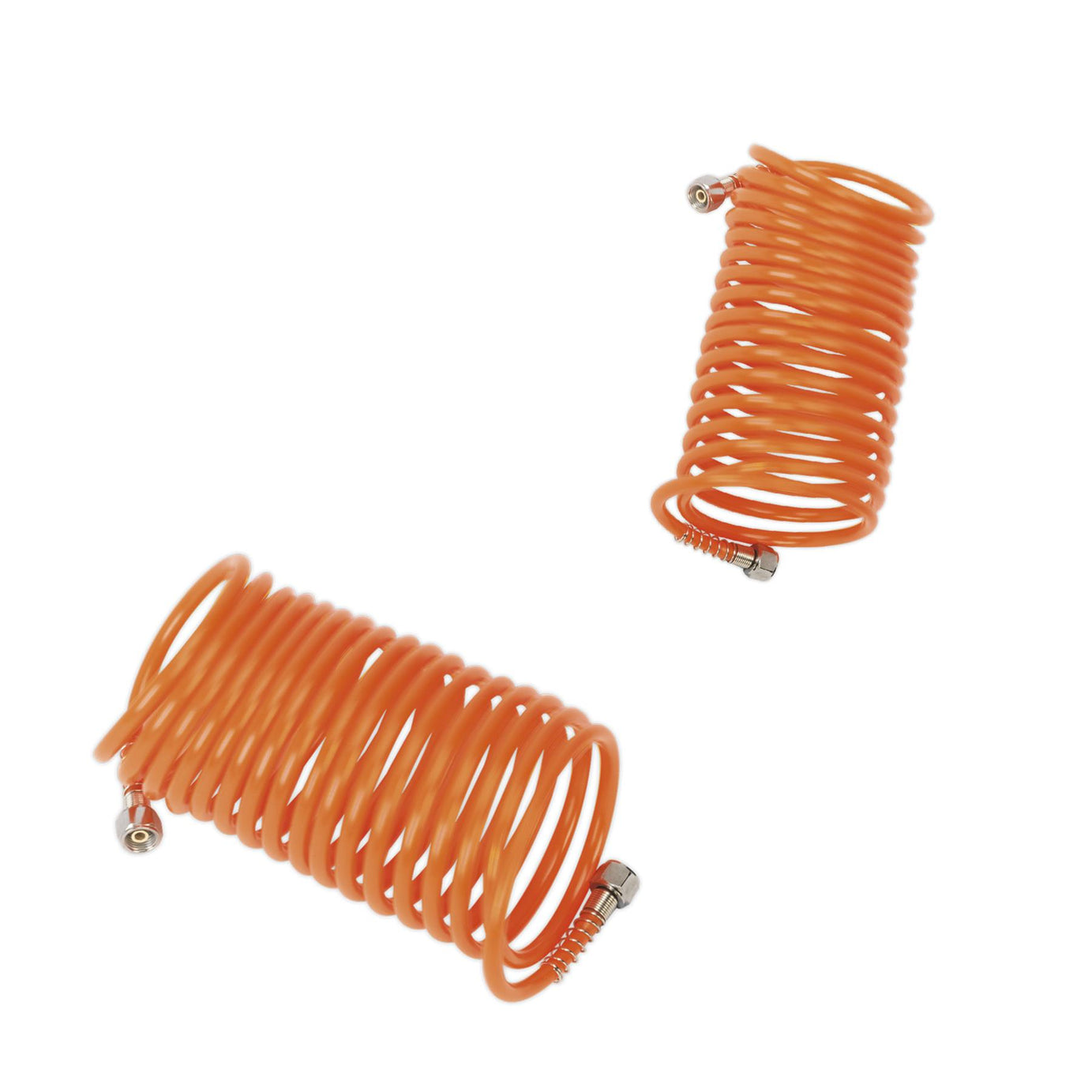 Sealey PE Coiled Air Hose 5m x Ø5mm with 1/4"BSP Unions