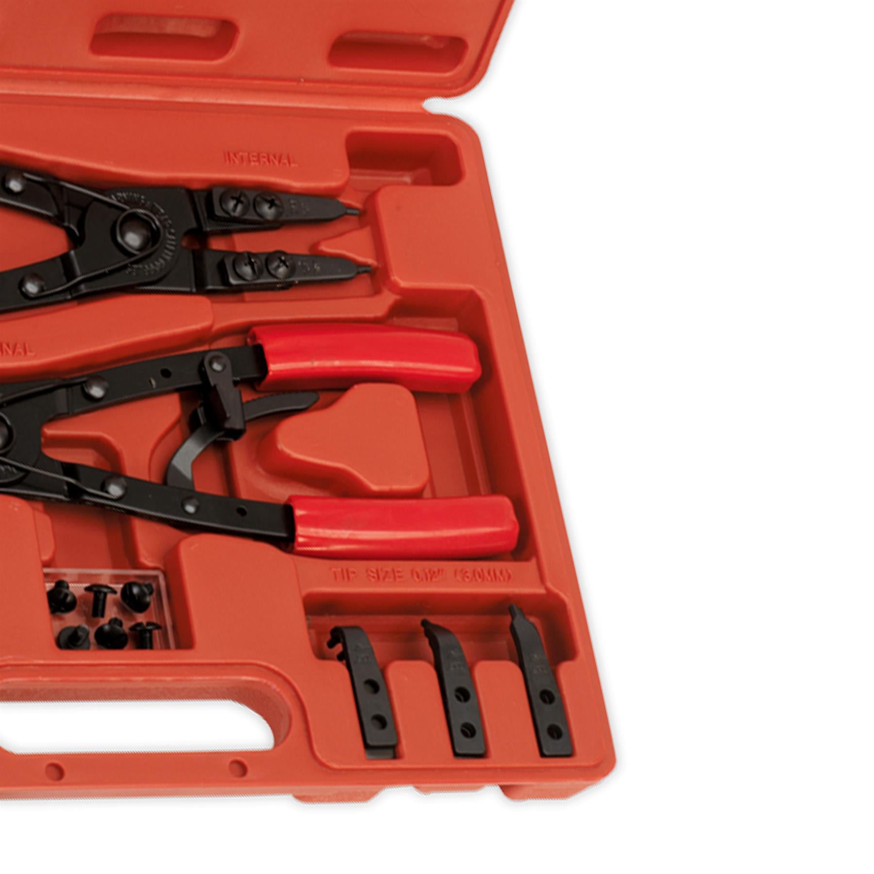 Sealey Circlip Pliers Set Internal/External 265mm Heavy-Duty