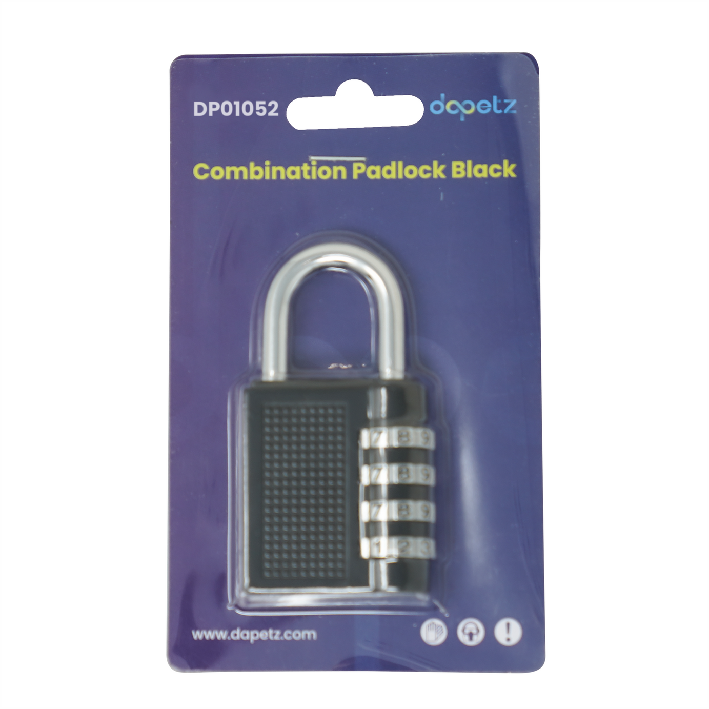 Combination Padlock 4-Digit Outdoor Weatherproof Security School Lock Travel Black 2Pc