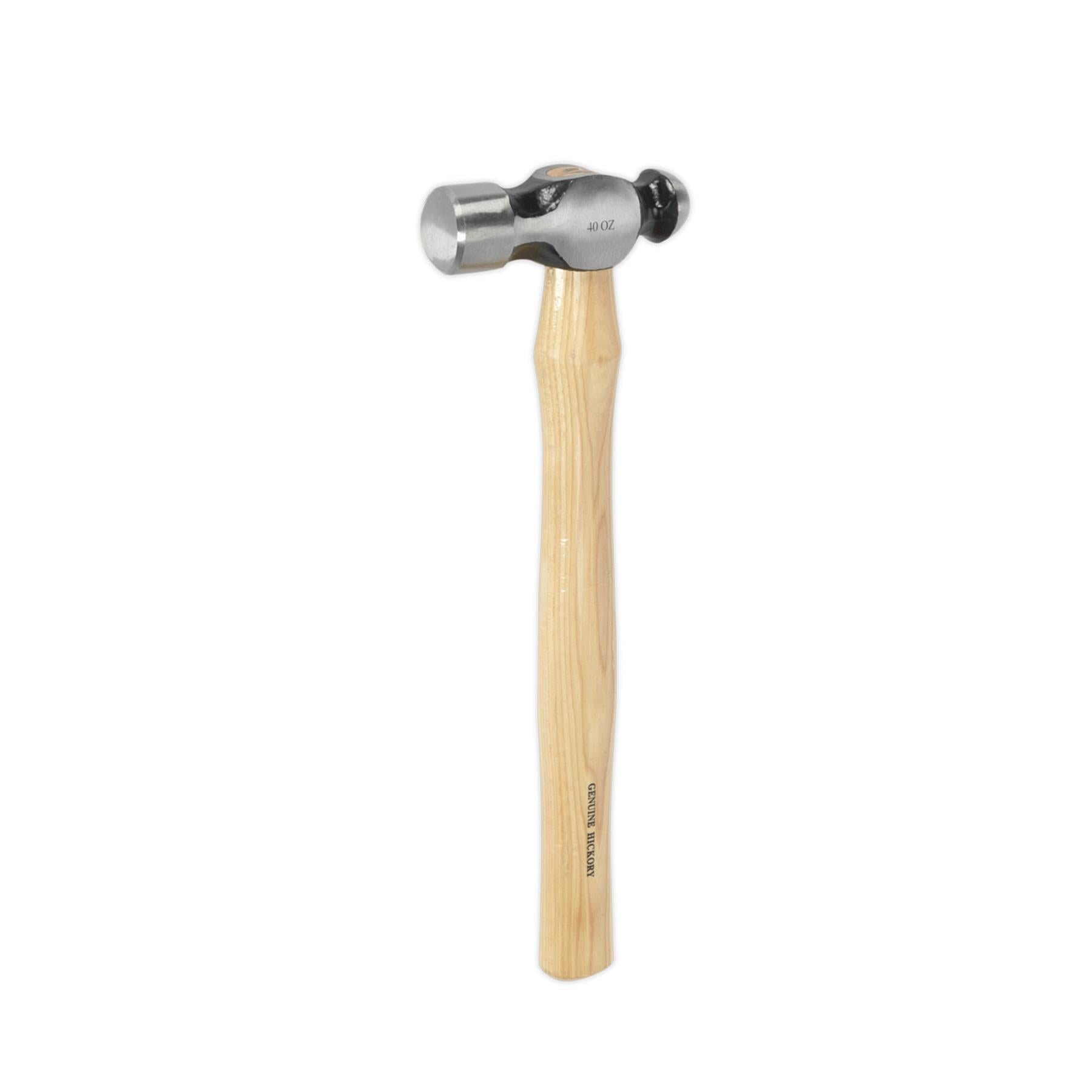 Sealey Ball Pein Hammer 2.5lb Hickory Shaft