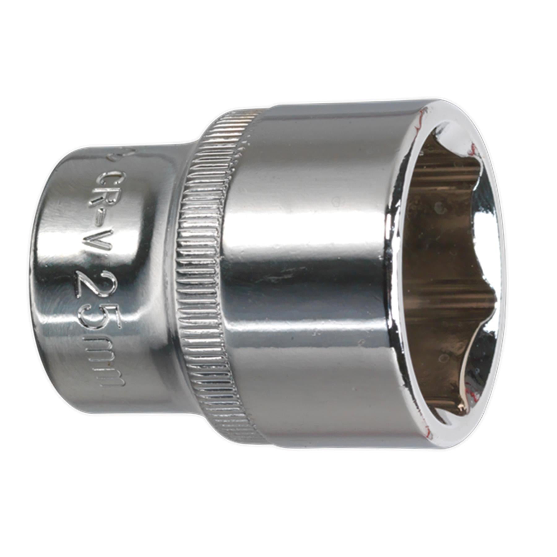 Sealey WallDrive Socket 25mm 1/2"Sq Drive Fully Polished