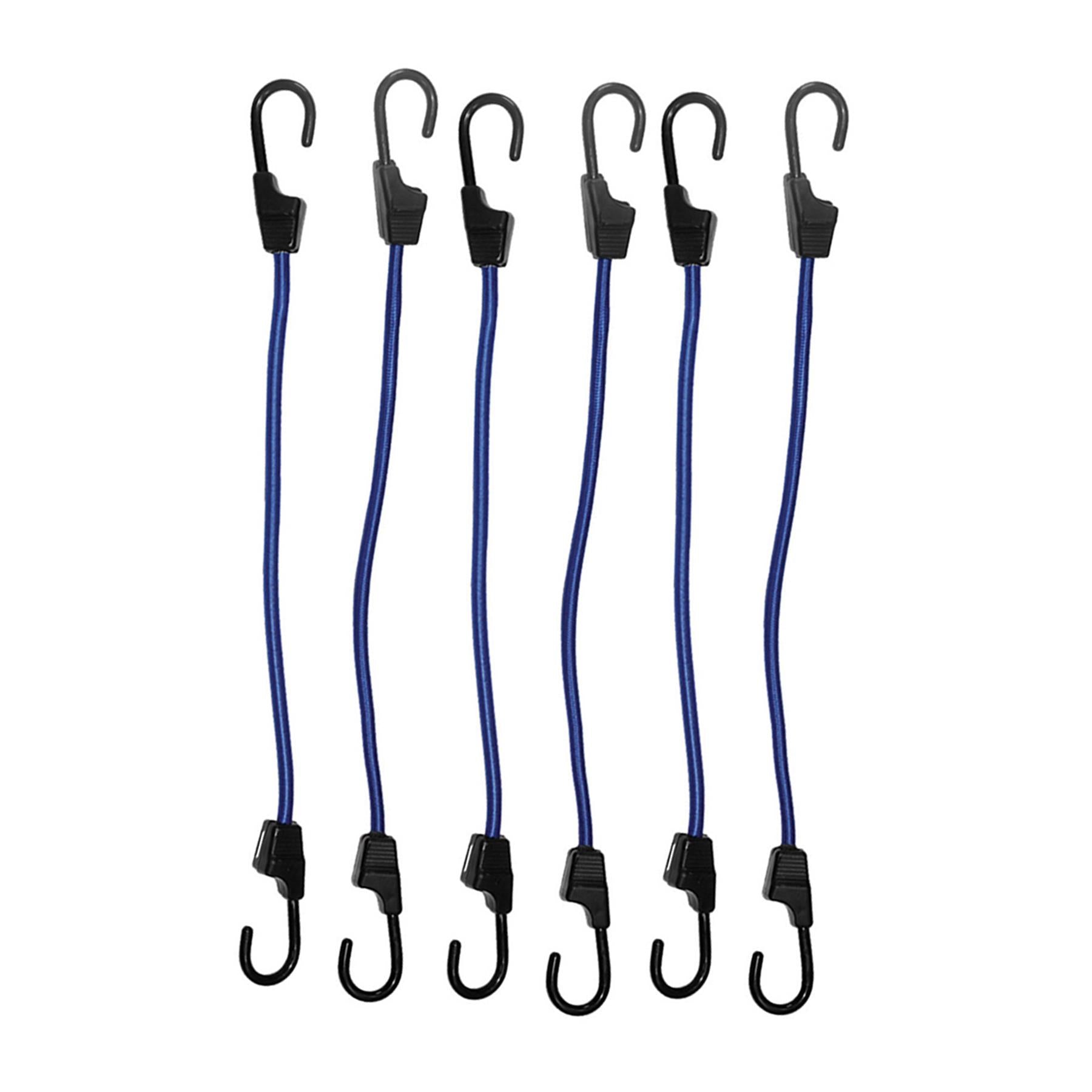 Bungee Cords 400mm Strong 6Pk Secure Luguage Load In Car Vans Bicycle Racks