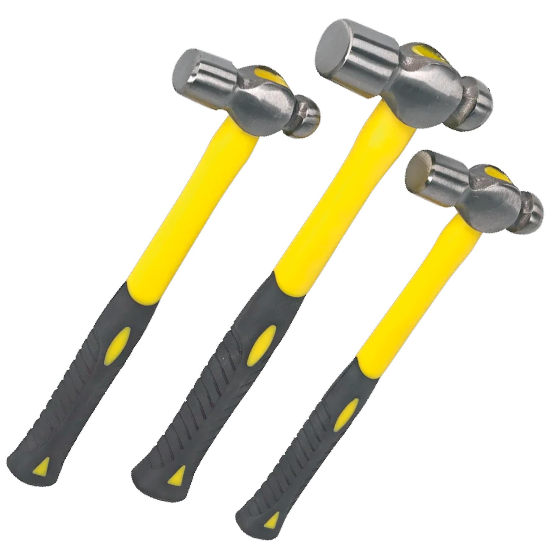 Sealey Ball Pein Hammer Set 3pc Fibreglass Shafts