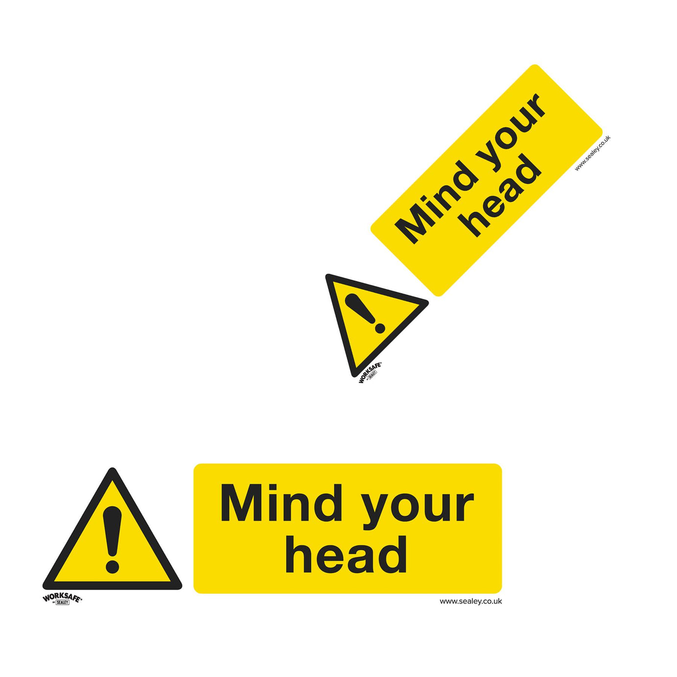 Warning Safety Sign - Mind Your Head - Rigid Plastic